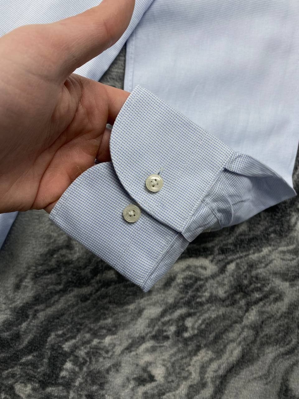 Suitsupply Suitsupply Shirt Buttons Long Sleeve Men Size 41/16 Blue Size US L / EU 52-54 / 3 - 2 Thumbnail