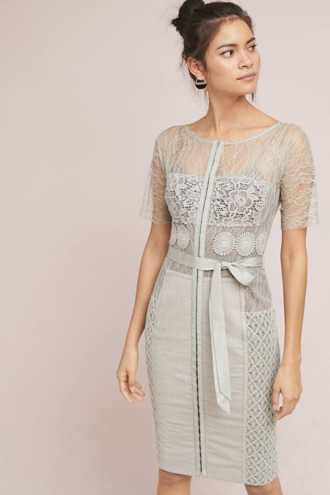 Anthropologie Anthropologie Beguile by Byron Lars Carissima gray Dress 2P Size XS / US 0-2 / IT 36-38 - 1 Thumbnail