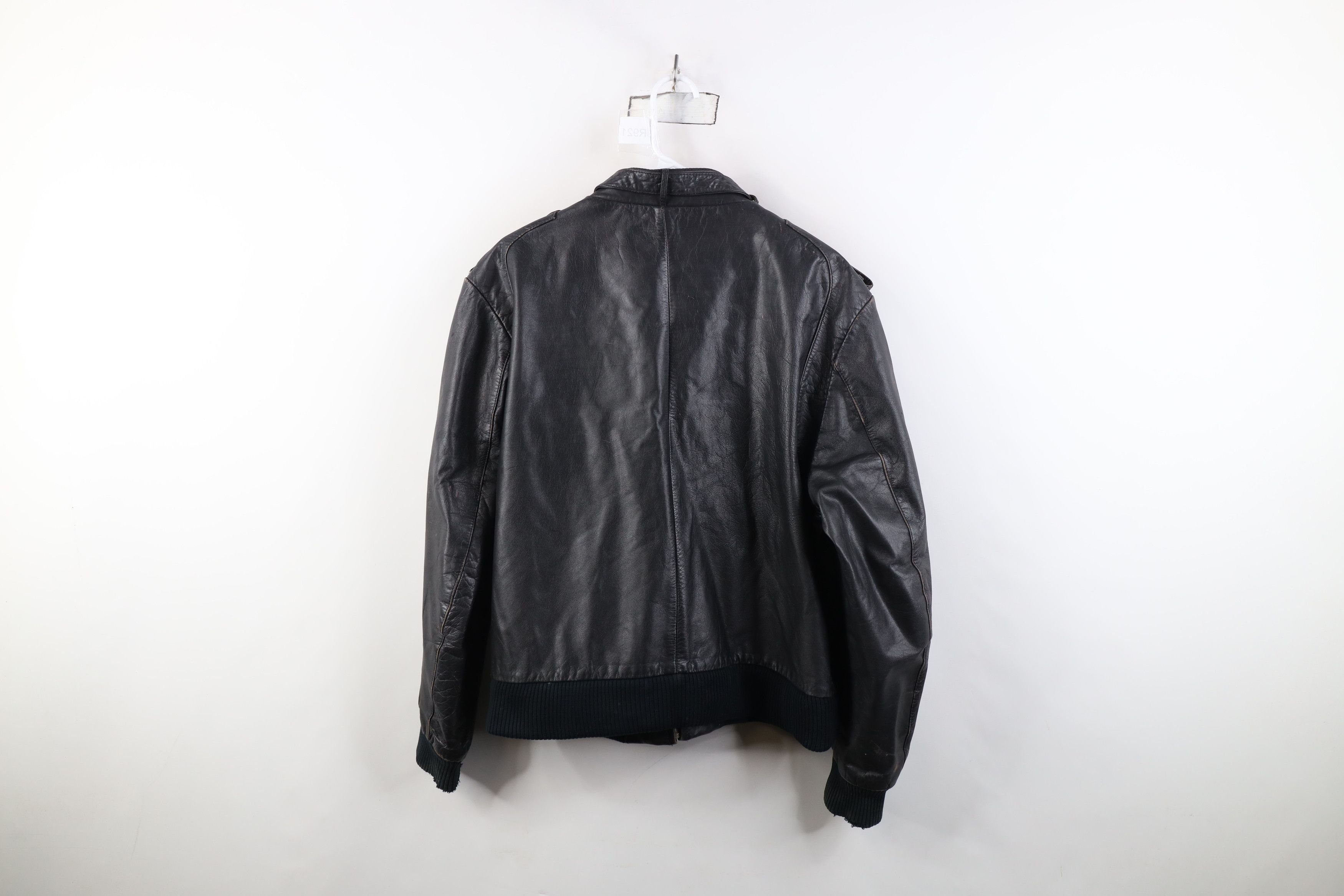Vintage Vintage 80s 90s Cooper Cafe Racer Bomber Jacket Black Size US XXL / EU 58 / 5 - 14 Thumbnail