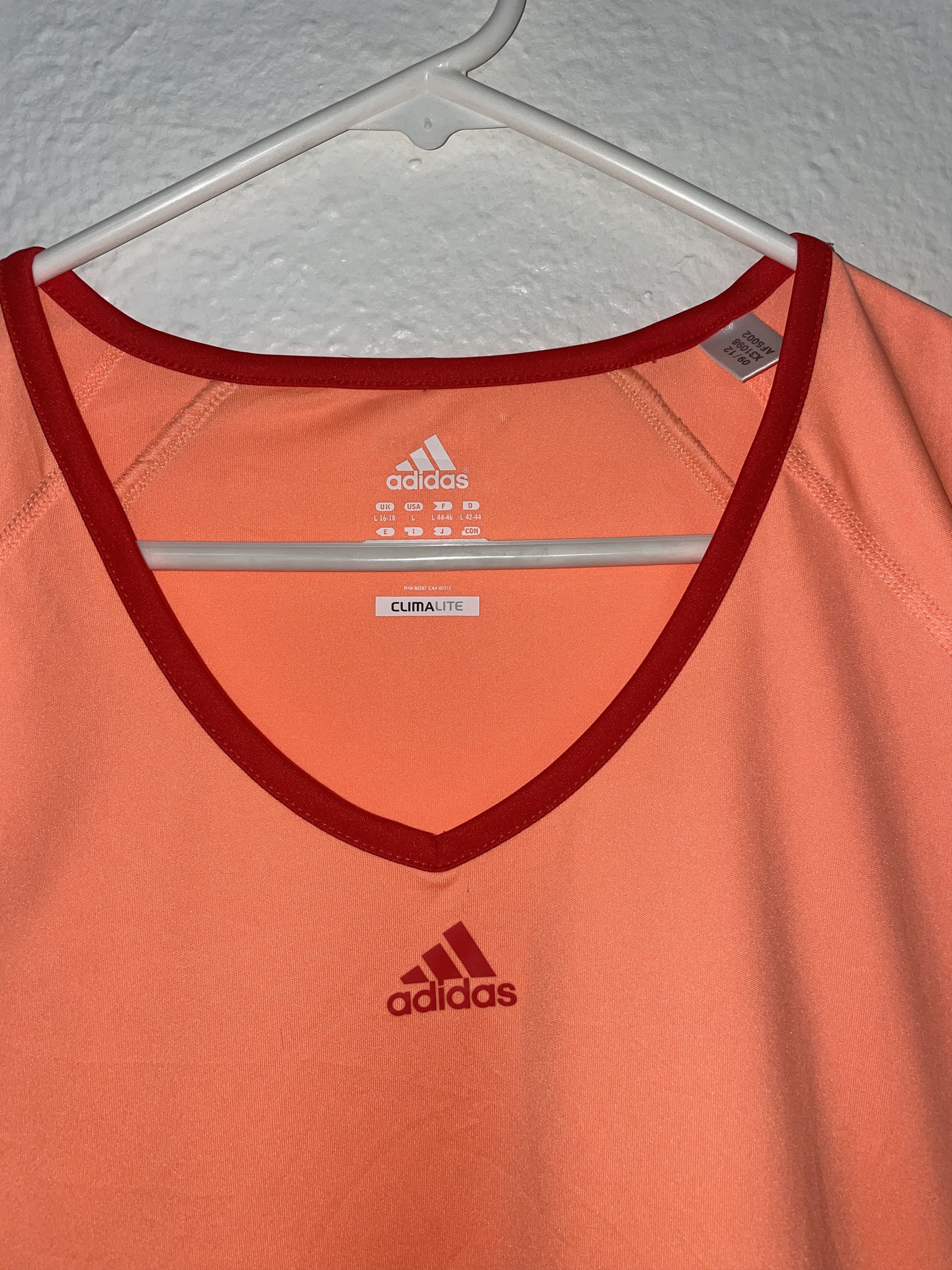 Adidas Adidas Womens Salmon Running Shirt Size L / US 10 / IT 46 - 3 Thumbnail
