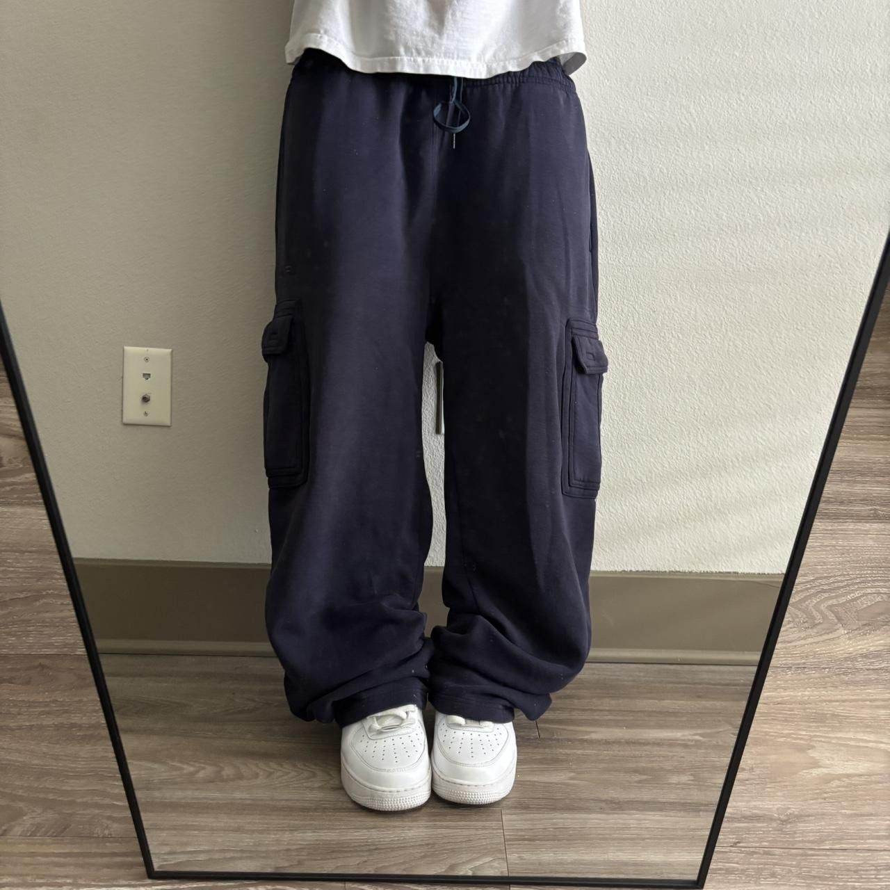 Vintage Crazy Vintage Y2K/2000s Baggy Navy Blue Streetwear Skater Style Sweatpants! Fits XL Size US 38 / EU 54 - 2 Thumbnail