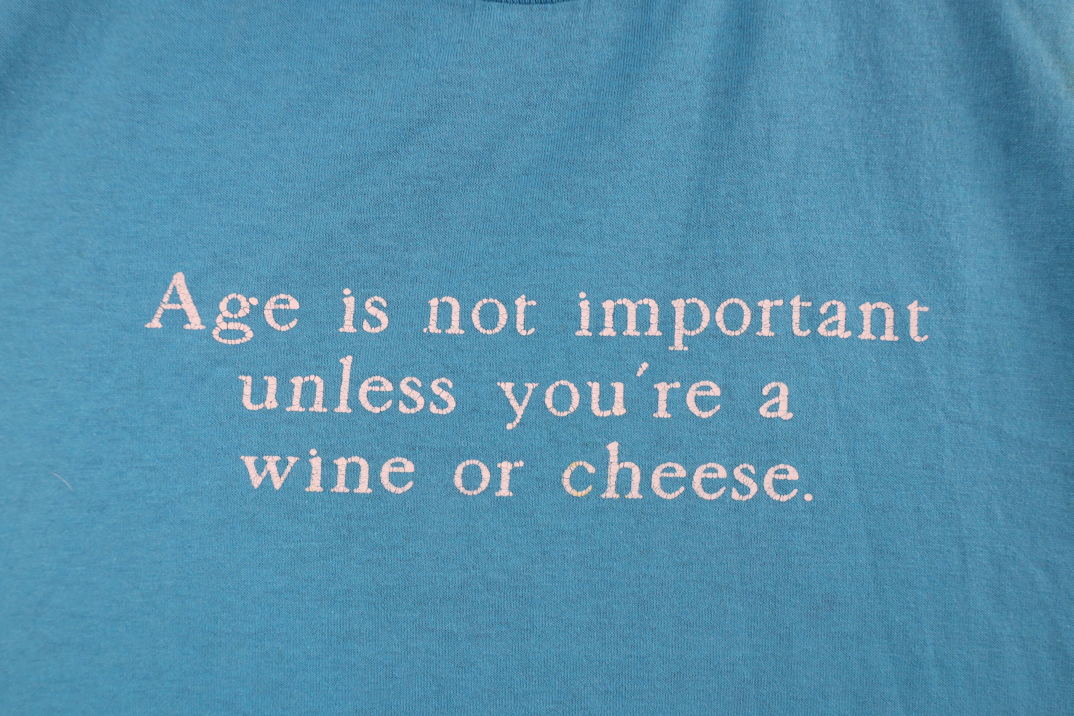 Vintage Vintage 90s Unless You're a Wine or Cheese T-Shirt USA Size US XL / EU 56 / 4 - 4 Thumbnail