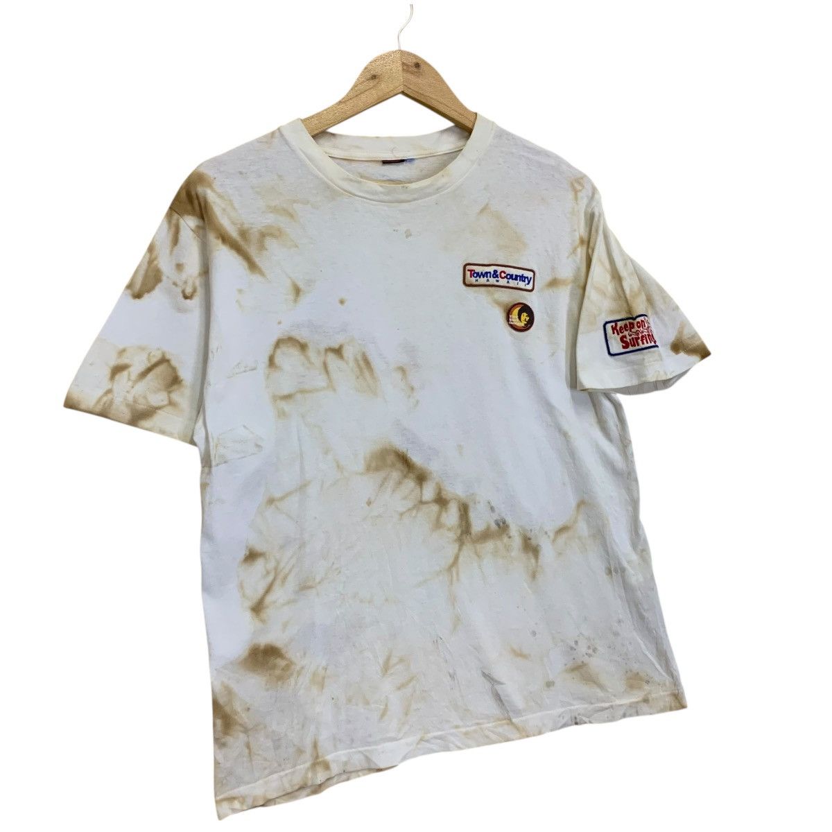 Sun Surf Vintage 90s Town N Country Hawaii Tie Die Shortsleeve Tee Size US M / EU 48-50 / 2 - 2 Thumbnail