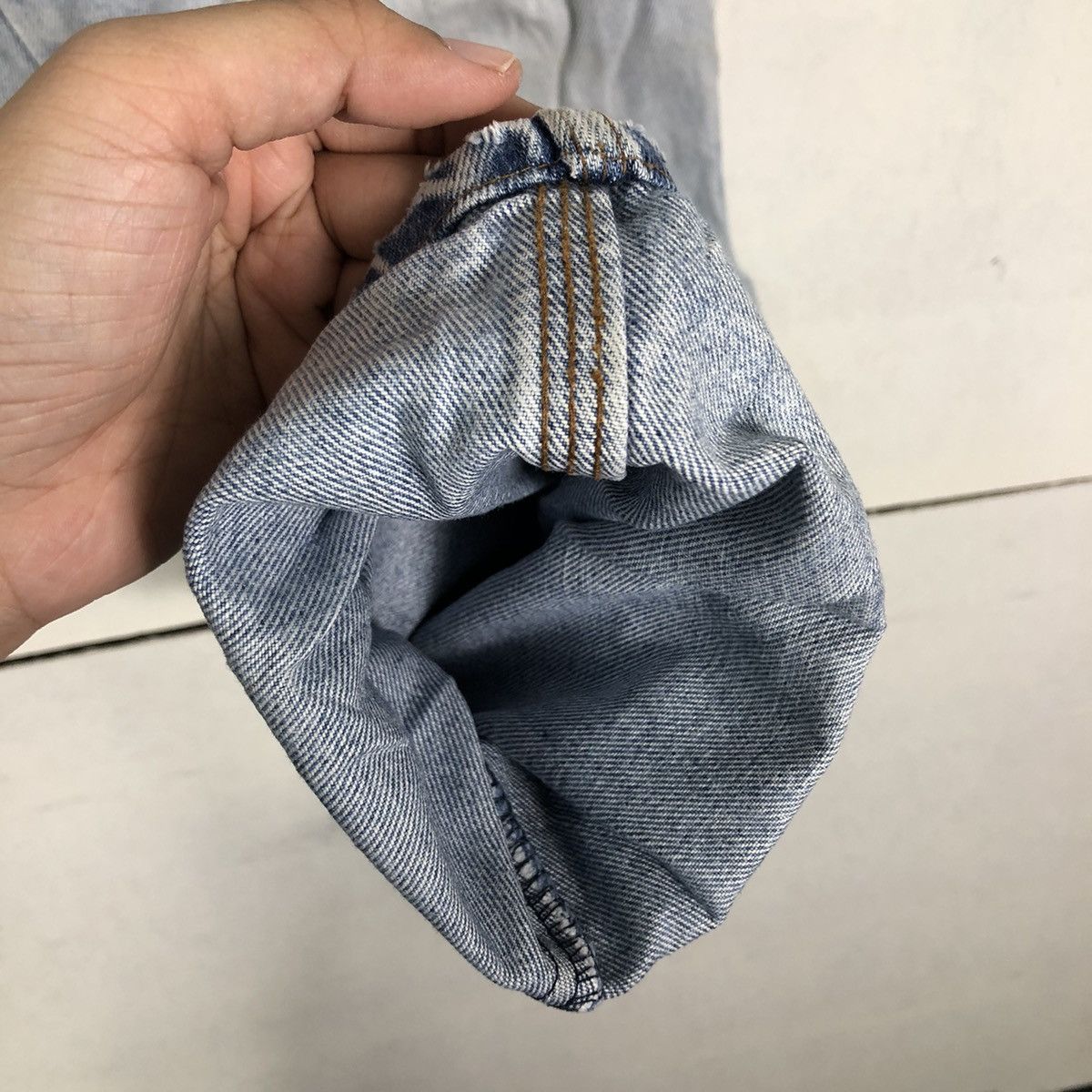Levi's 🔥80’s Vintage Levi’s Acid Wash Design Straight Cut Denim Size US 28 / EU 44 - 12 Thumbnail