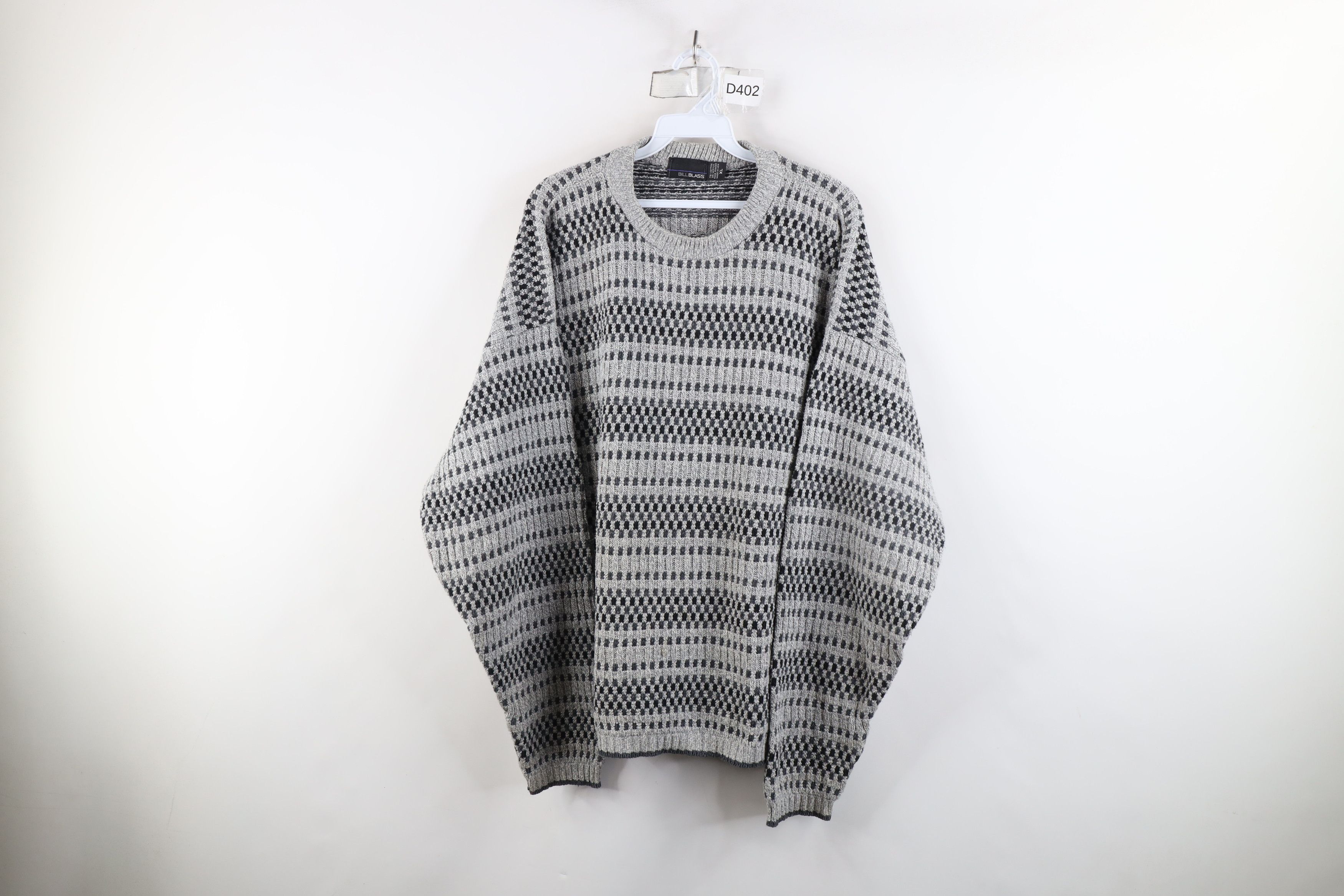 Vintage Vintage 90s Streetwear Ribbed Checkered Knit Dad Sweater USA Size US XL / EU 56 / 4 - 1 Thumbnail