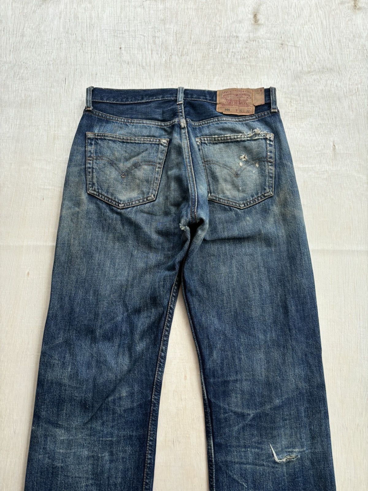 Japanese Brand × Levi's Vintage Clothing Vintage Levis 501 Distressed Denim Jeans Size US 32 / EU 48 - 3 Thumbnail