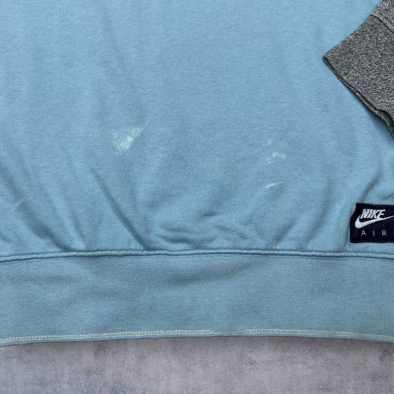 Nike Nike Air Embroidered Logo Raglan Crewneck Sweatshirt Medium Mens Blue 00s Lettering Spellout Size US M / EU 48-50 / 2 - 5 Thumbnail