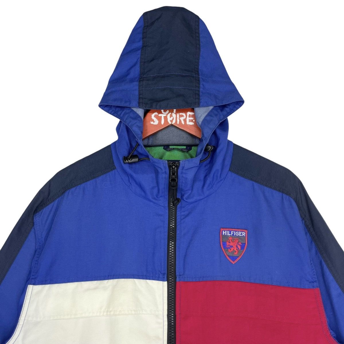 Tommy Hilfiger × Vintage Vintage Tommy Hilfiger Zipper Hoodie Jacket Blue Size US M / EU 48-50 / 2 - 4 Thumbnail