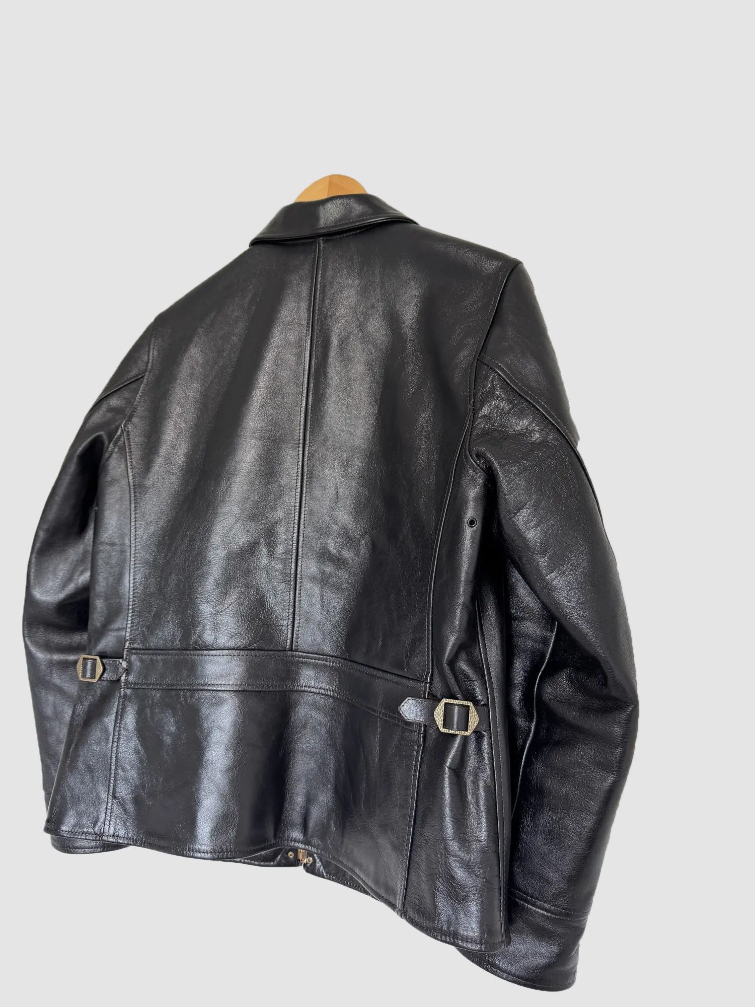 Genuine Leather 🖤🖤 MEN BLACK LEATHER FASHION JACKET STREETWEAR Size US XL / EU 56 / 4 - 5 Thumbnail