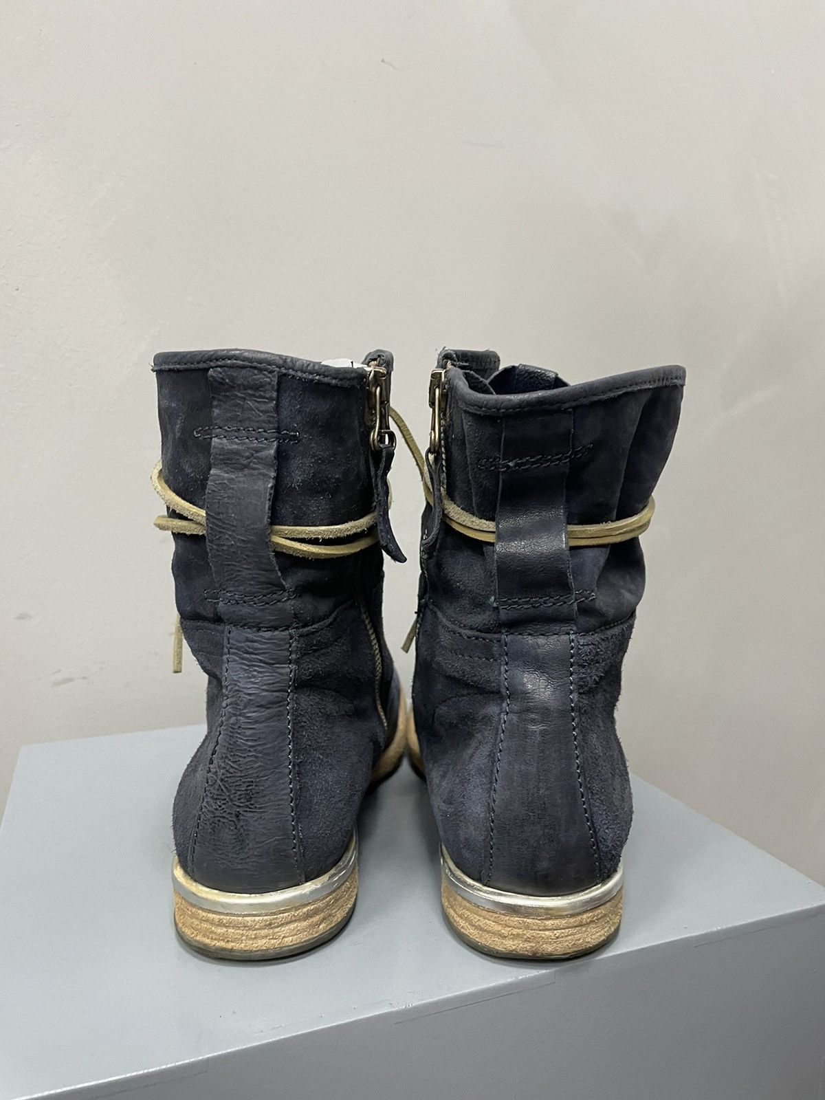 A.S.98 × Dirk Bikkembergs RARE AS 98 boots Vintage Ankle Boots Rick 1 Owens Vibe Size US 7.5 / EU 40-41 - 5 Thumbnail