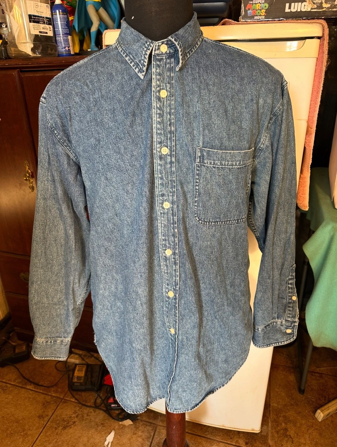 Warner Bros Warner Bros Brothers Studio Jean Jacket Embroidered Medium Size US M / EU 48-50 / 2 - 2 Thumbnail