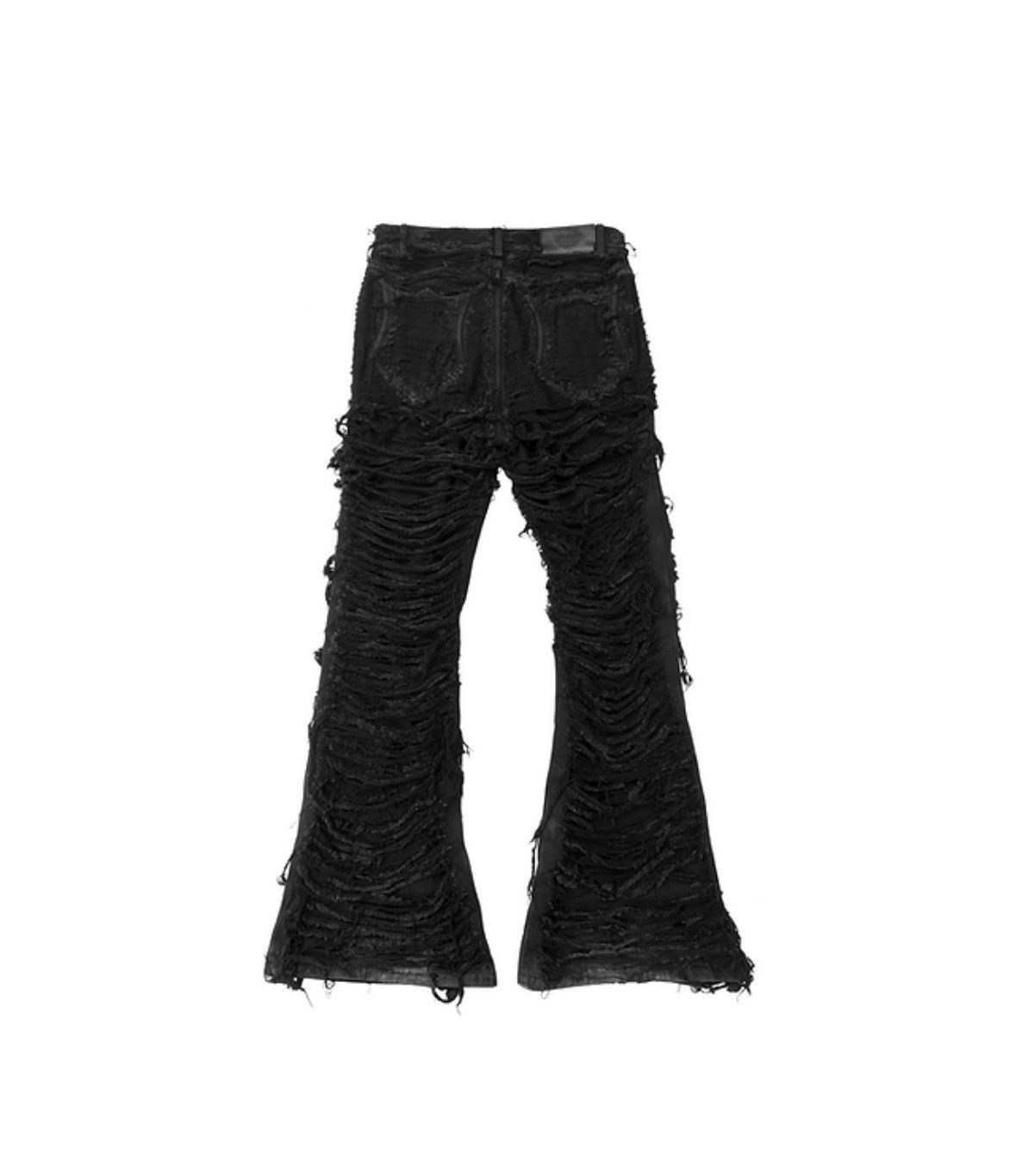 Other Rare black distressed crest flared denim Size US 30 / EU 46 - 2 Thumbnail