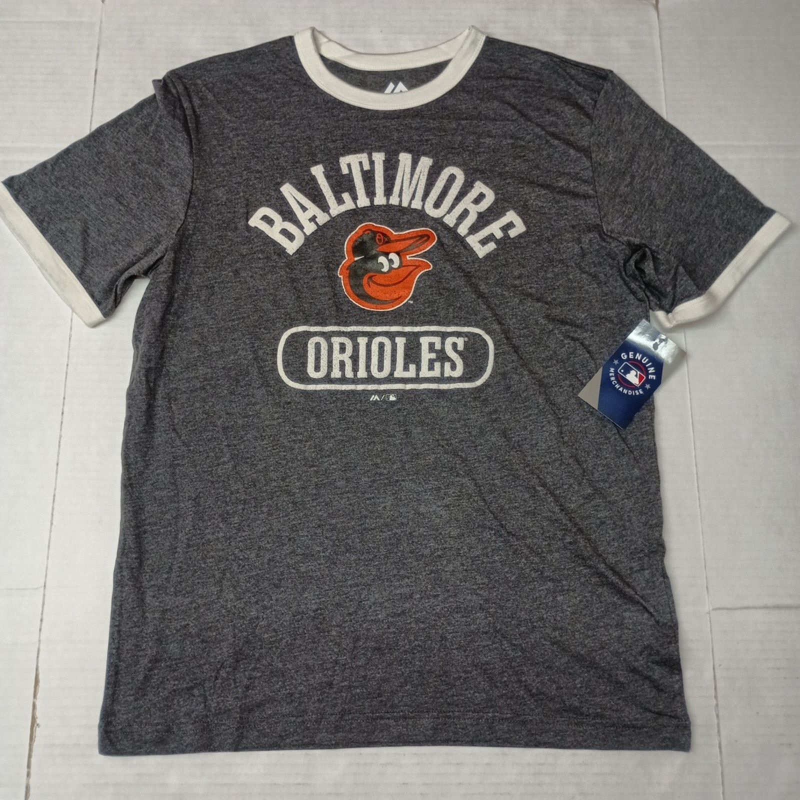 Majestic Majestic Baltimore Orioles T-Shirt Men's M Gray MLB Baseball Size US M / EU 48-50 / 2 - 1 Thumbnail
