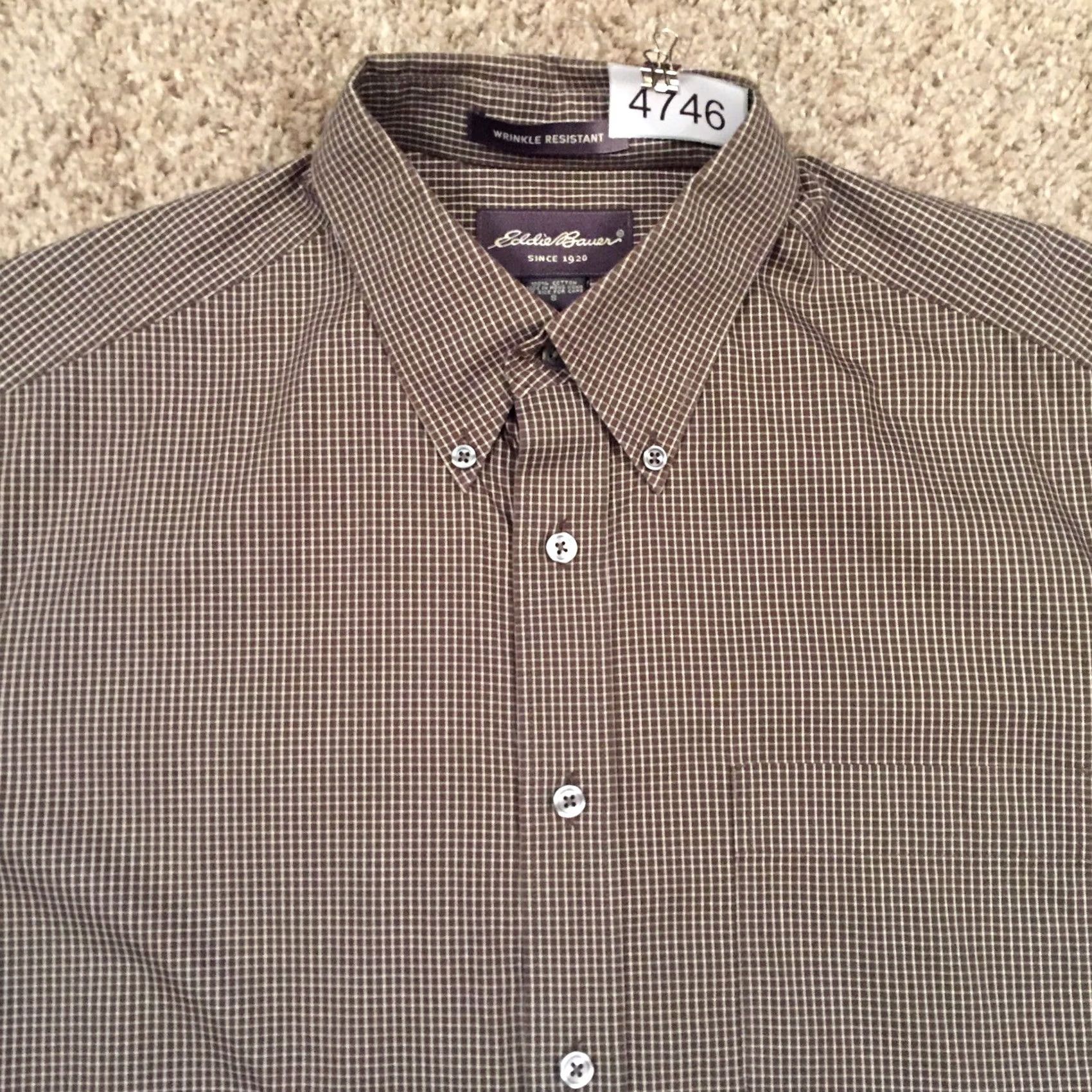 Eddie Bauer Eddie Bauer Shirt Mens Small Green Plaid Long Sleeve Button-Up Size US S / EU 44-46 / 1 - 3 Thumbnail