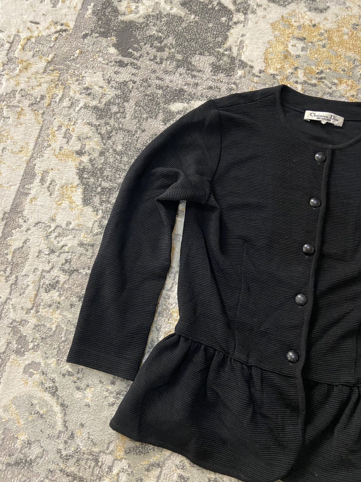 Christian Dior Monsieur RUFFLE CROPPED CARDIGAN Size M / US 6-8 / IT 42-44 - 2 Thumbnail