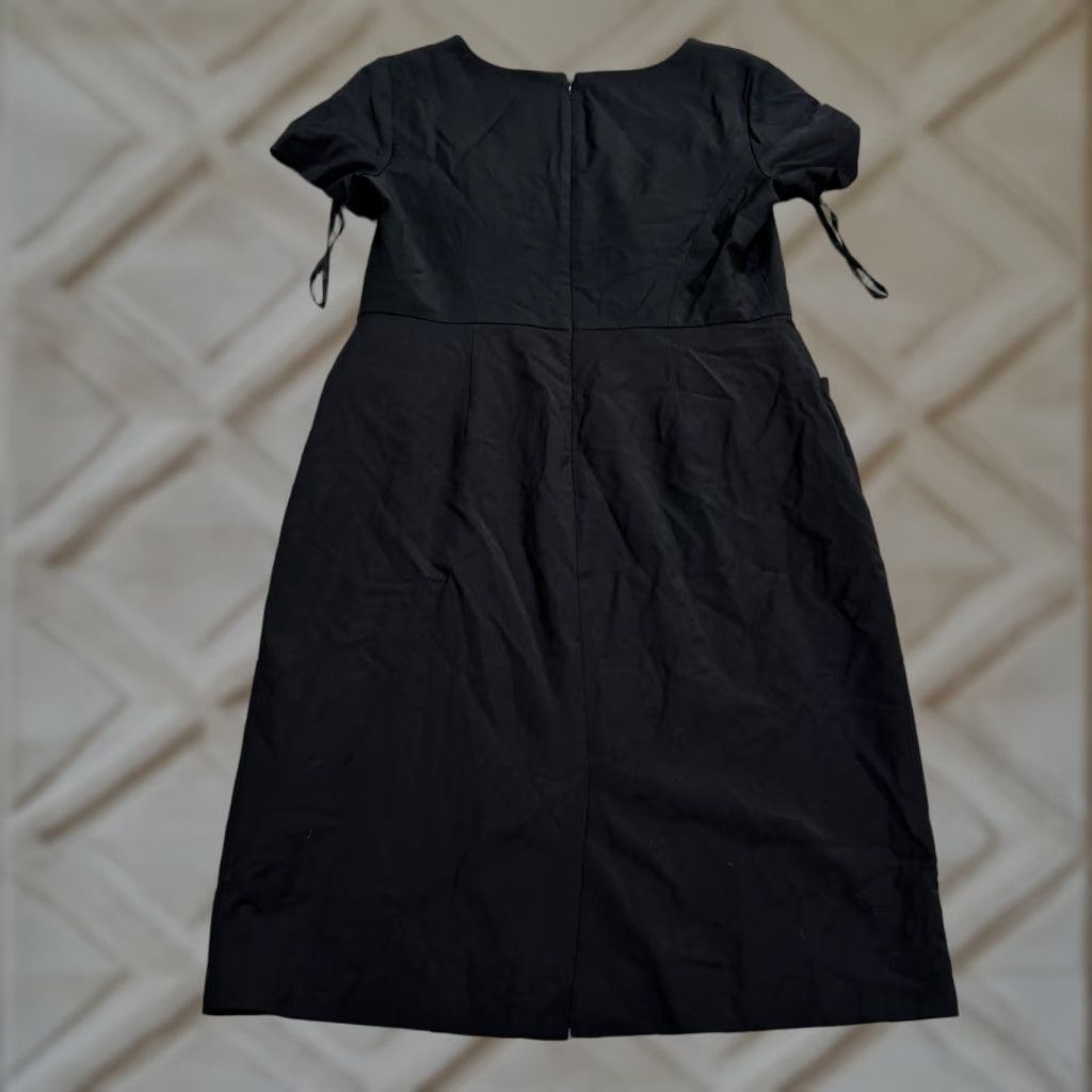 Talbots Talbots Dress Wool Sheath Midi Black Pockets Workwear Womens 8 Seasonless Size M / US 6-8 / IT 42-44 - 1 Thumbnail