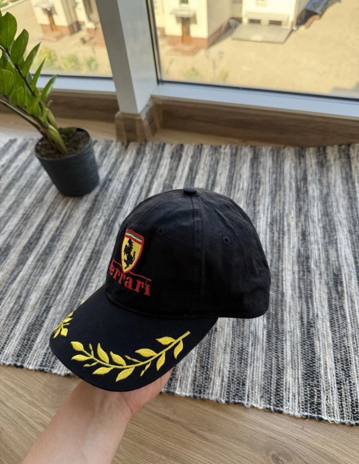 Ferrari VINTAGE 90s FERRARI RACING CAP SNAPBACK HAT BLACK RARE Size ONE SIZE - 3 Thumbnail