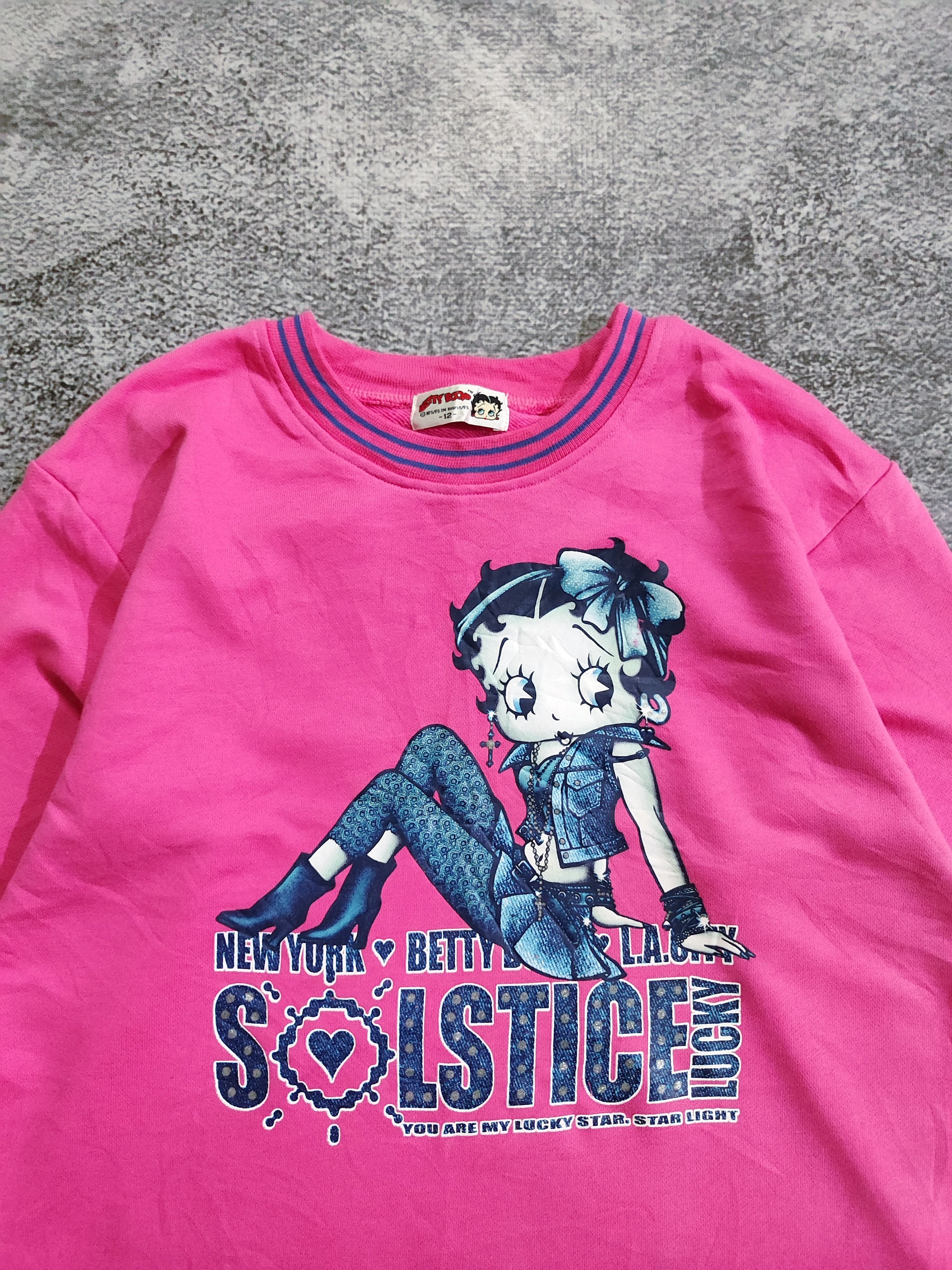 Japanese Brand Vintage Betty Boop Punk Style Long Sleeve Size M / US 6-8 / IT 42-44 - 3 Thumbnail