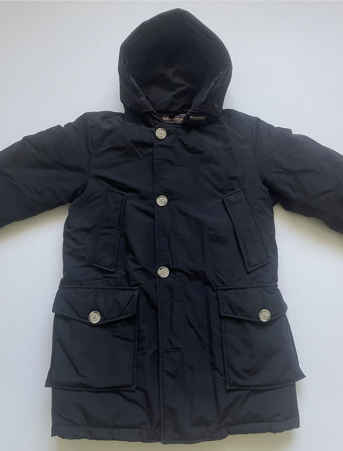 Woolrich Woolen Mills Woolrich Navy Parka Jacket XS Winter Coat Hooded Size US XS / EU 42 / 0 - 1 Thumbnail