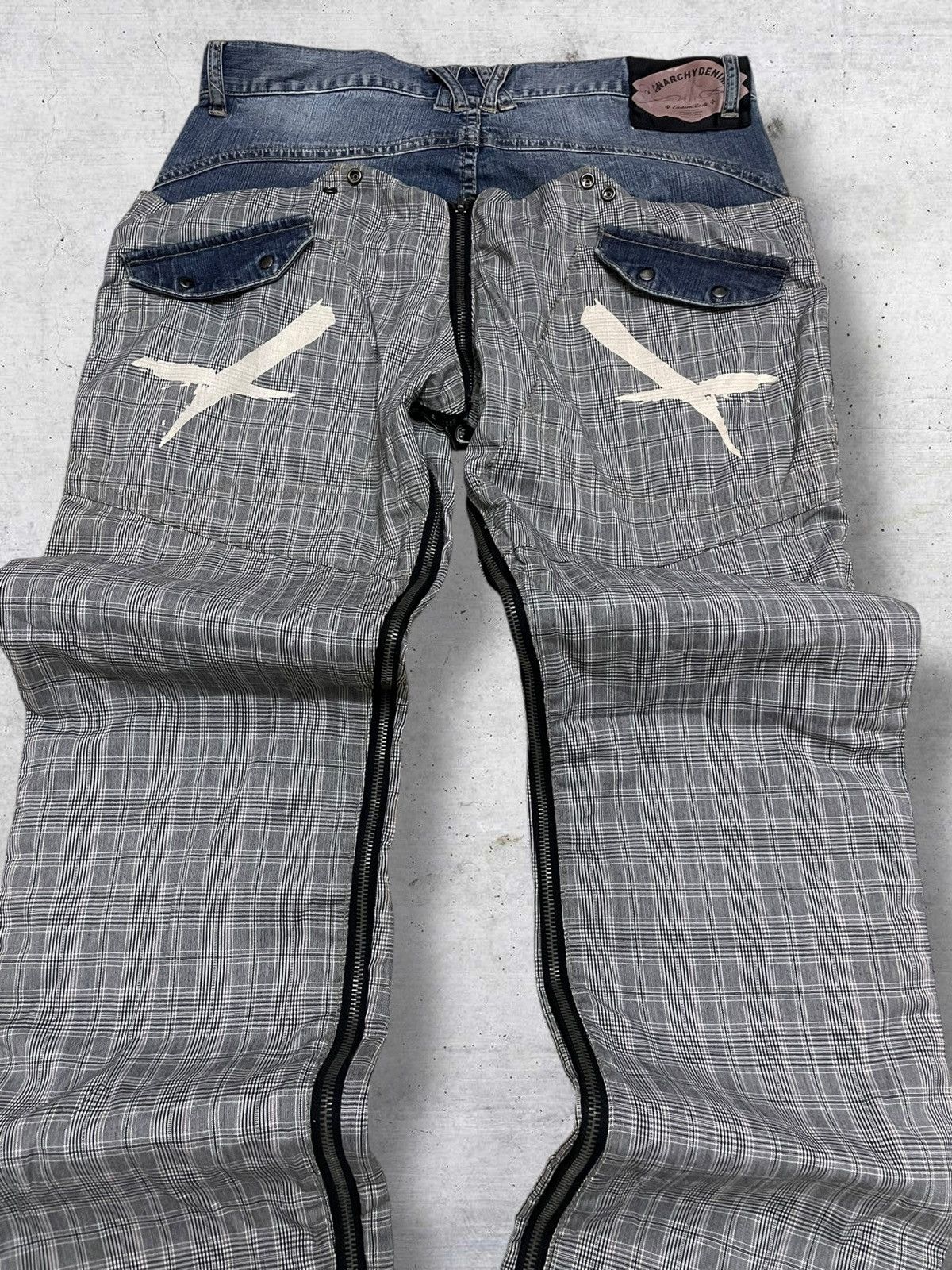 PPFM VINTAGE PPFM DESIGNER JAPAN ARCHIVE ANARCHY REVERSIBLE DENIM Size US 32 / EU 48 - 22 Thumbnail