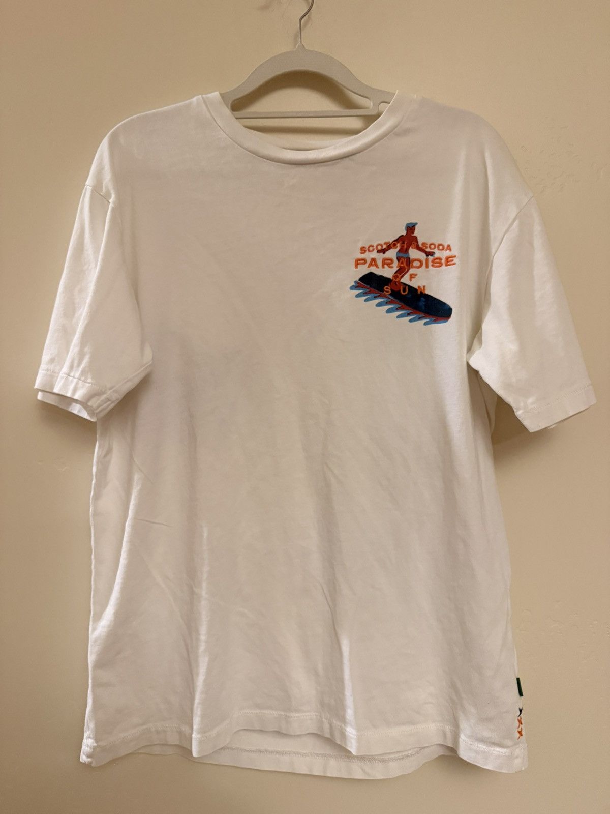 Vintage Vintage Scotch & Soda Embroidered Surf Tee Size US S / EU 44-46 / 1 - 1 Thumbnail
