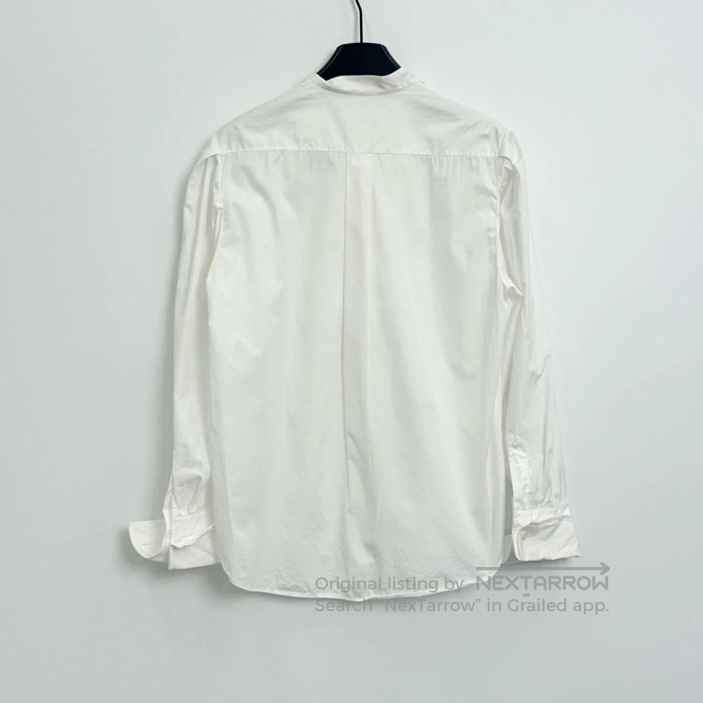 Dior Dior Solid Color Cotton Pleated Collar Shirt| Size XS / US 0-2 / IT 36-38 - 3 Thumbnail