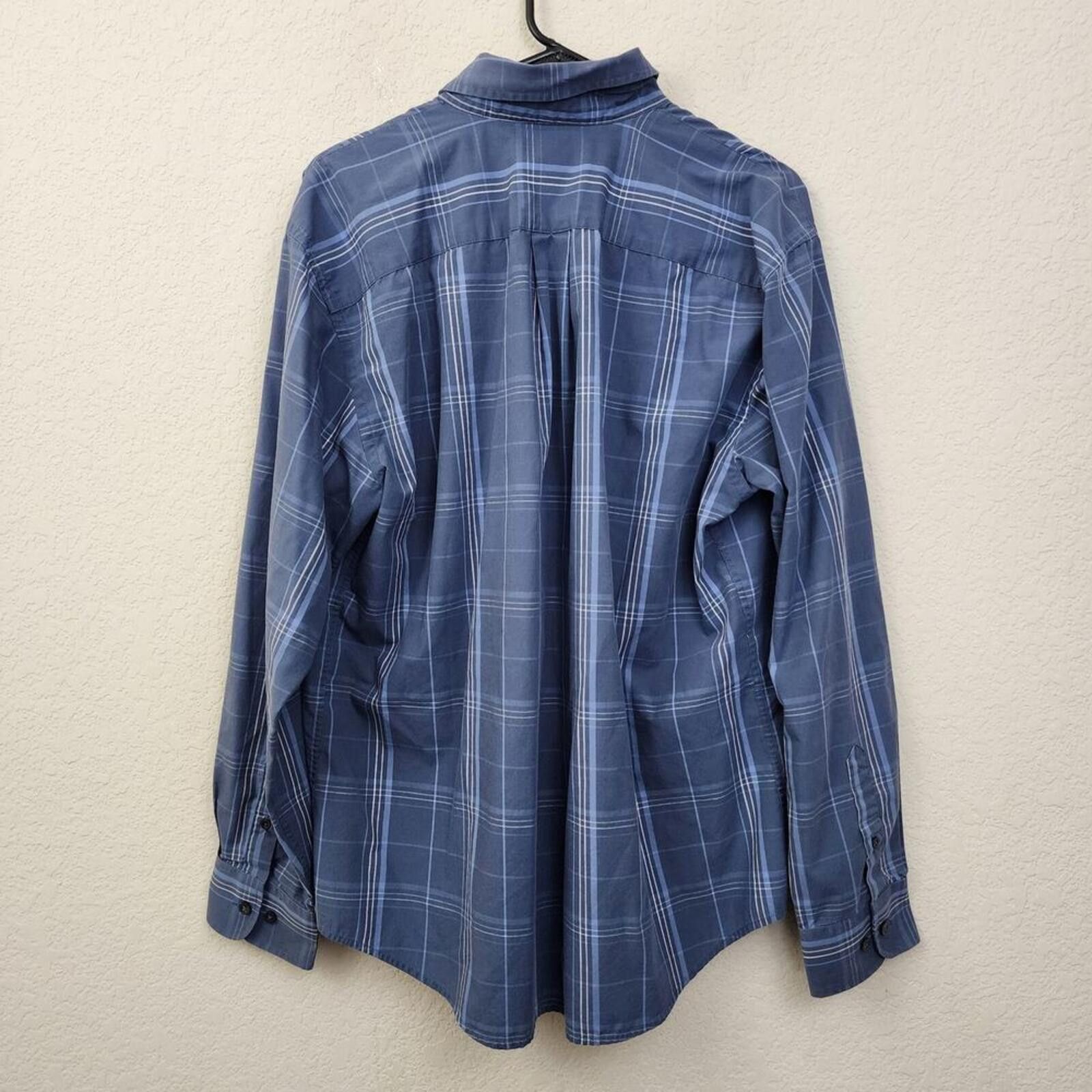 Dockers Large Blue Plaid Long Sleeve Mens Dockers Shirt Size US L / EU 52-54 / 3 - 4 Thumbnail
