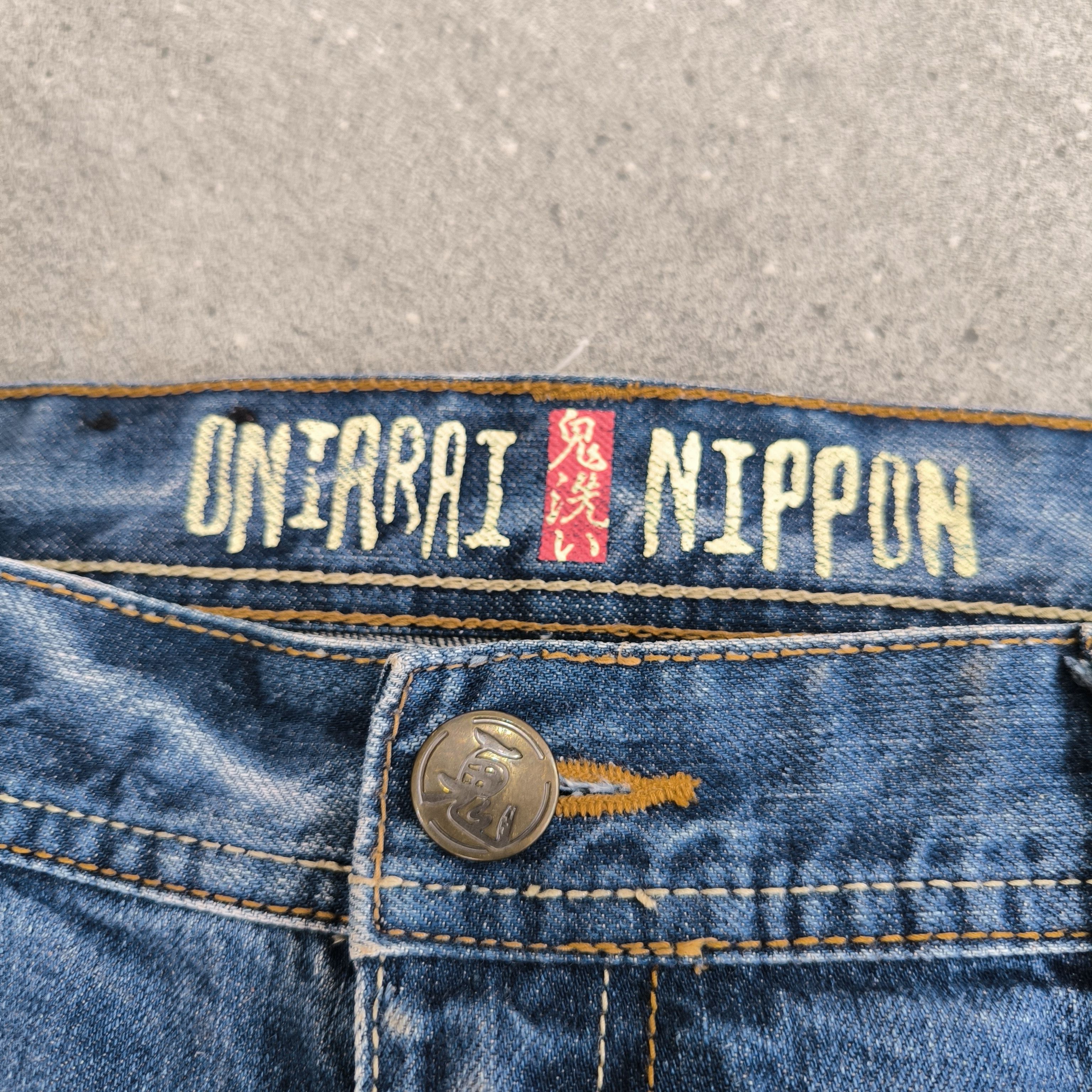 Japanese Brand Vintage sukajan oniarai nippon jeans Size US 36 / EU 52 - 7 Thumbnail