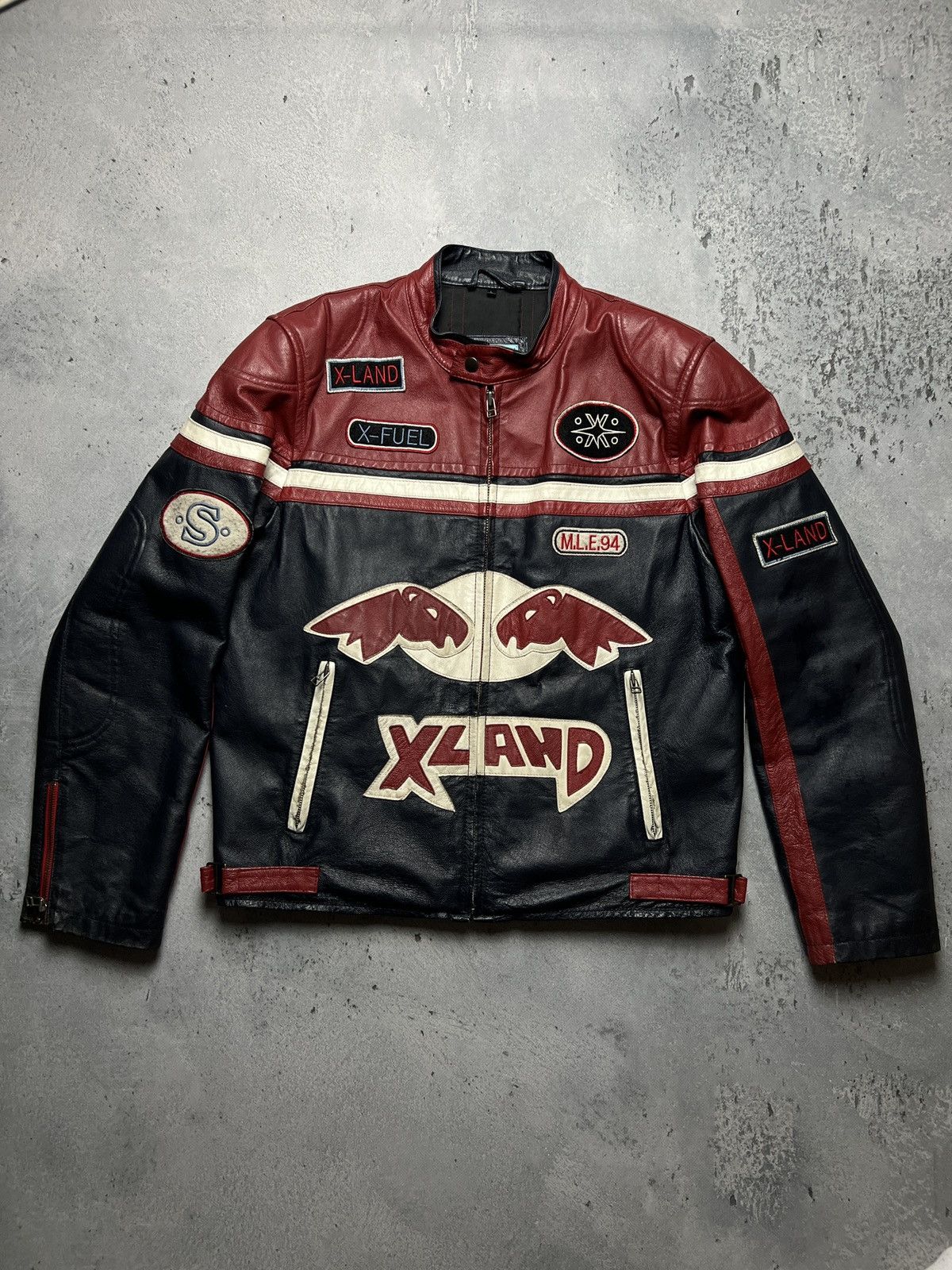 Red Bull XLand Xfuel Arizona Leather Jacket Racing USA Rare Nascar