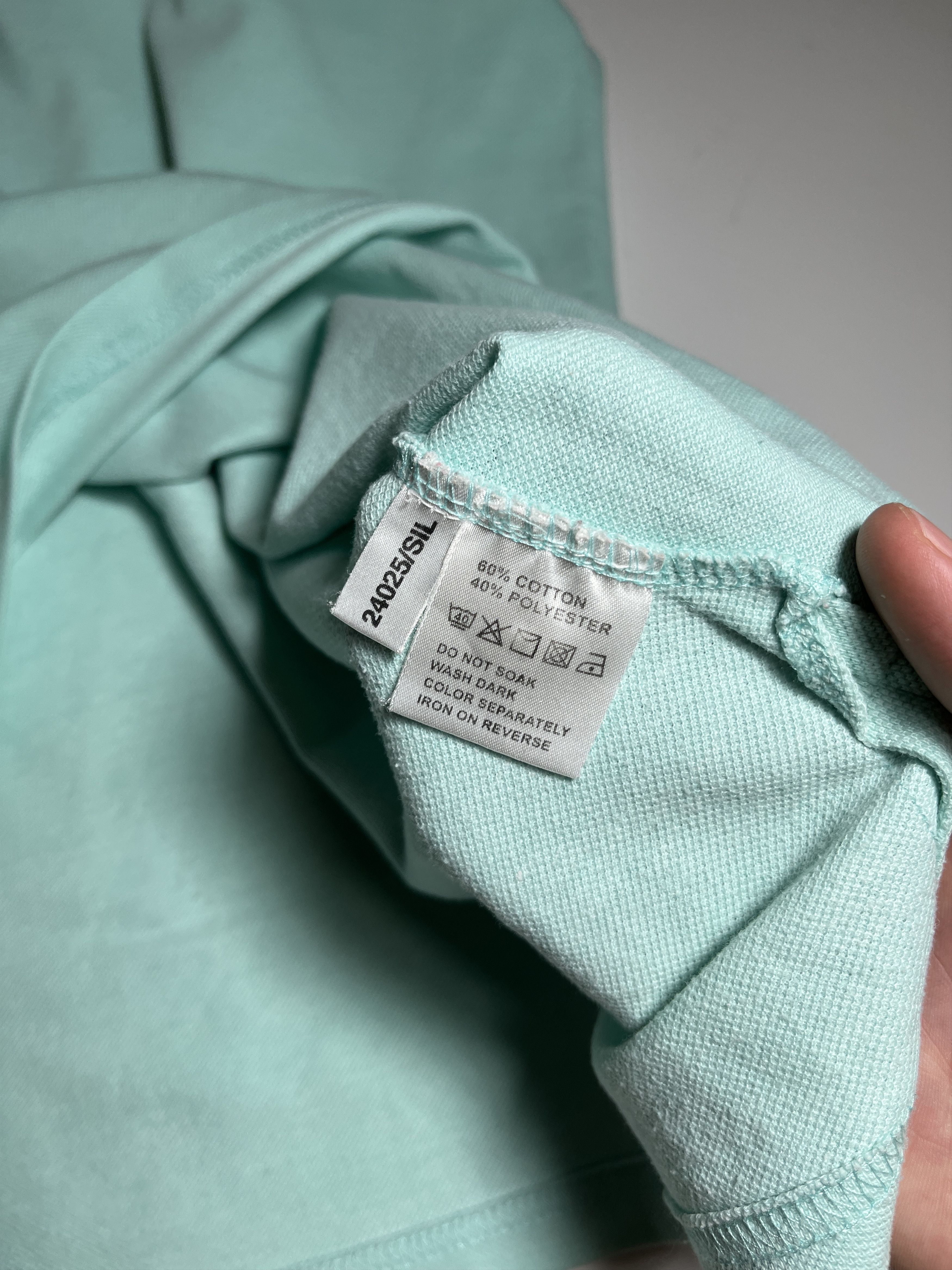 Vintage × Yves Saint Laurent Vintage Yves Saint Laurent Pour Homme Turquoise Polo Shirt Size US L / EU 52-54 / 3 - 11 Thumbnail