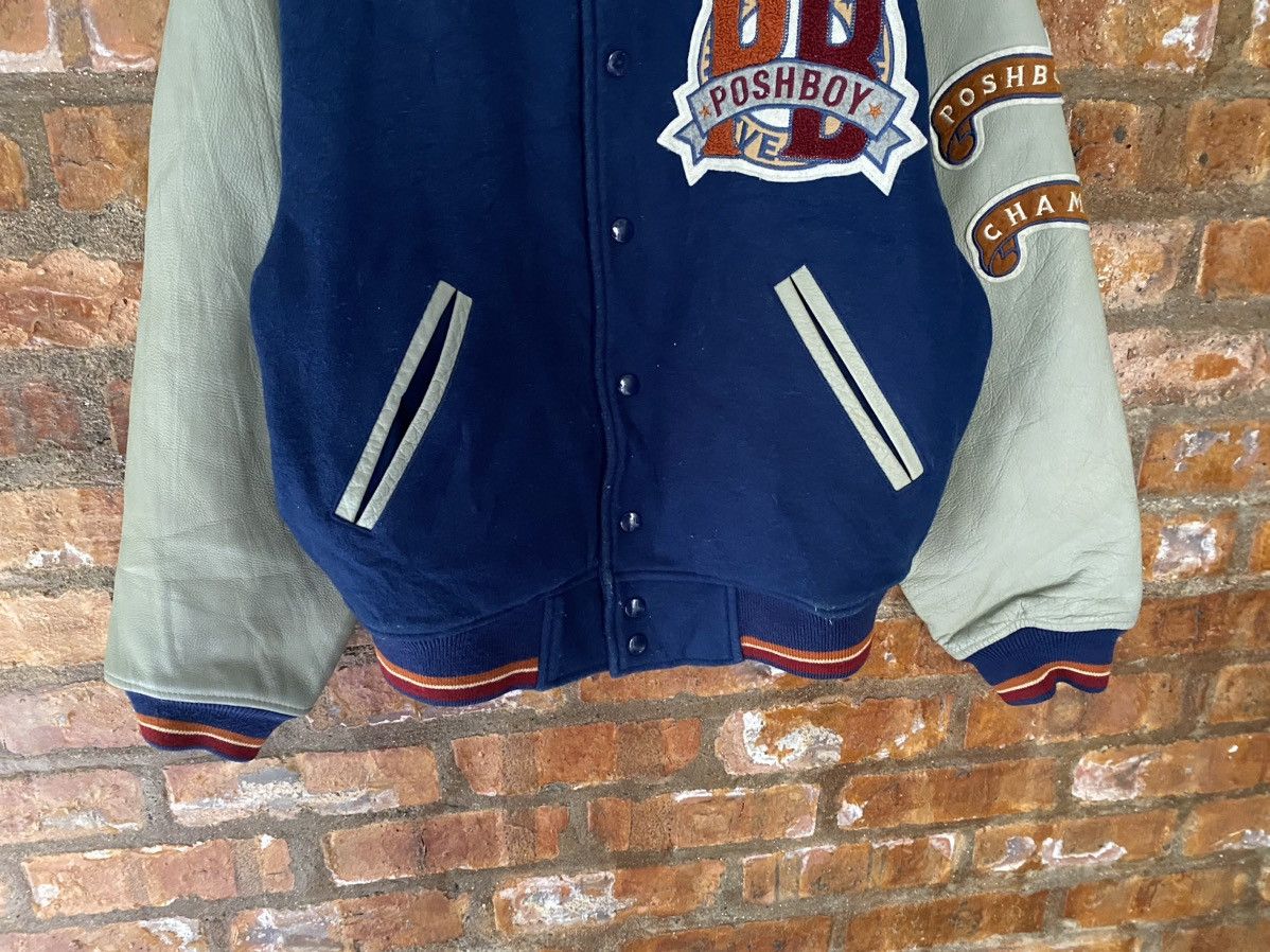 Swagger 1990s POSH BOY leather man Varsity Jacket Size US M / EU 48-50 / 2 - 4 Thumbnail