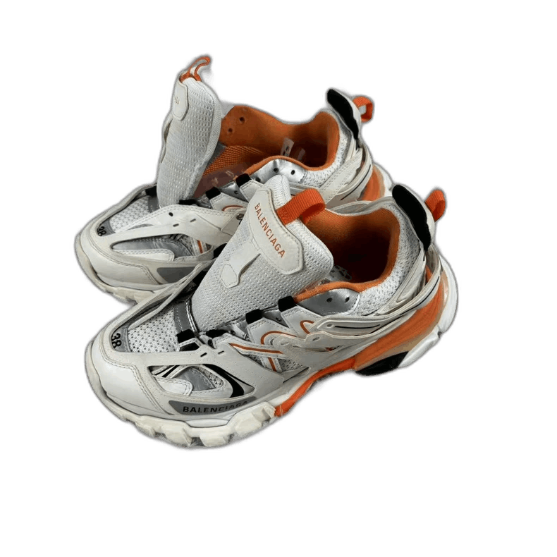 Balenciaga Balenciaga Track White Orange Sports Sneakers Size US 6 / IT 36 - 1 Thumbnail