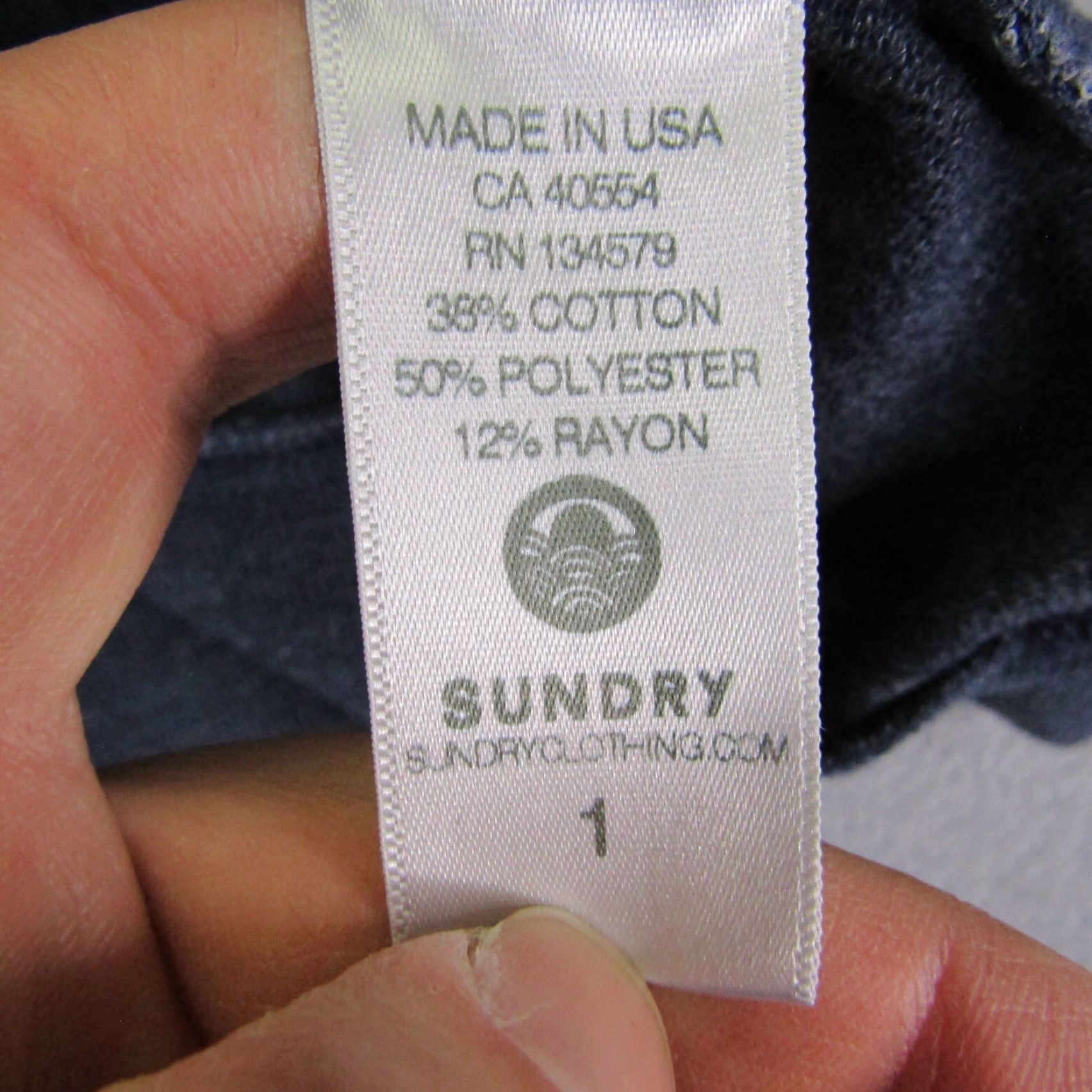 Sundry Sundry Sweater Womens Small Blue Lightweight Pullover Popover Raglan Triblend Size S / US 4 / IT 40 - 3 Thumbnail