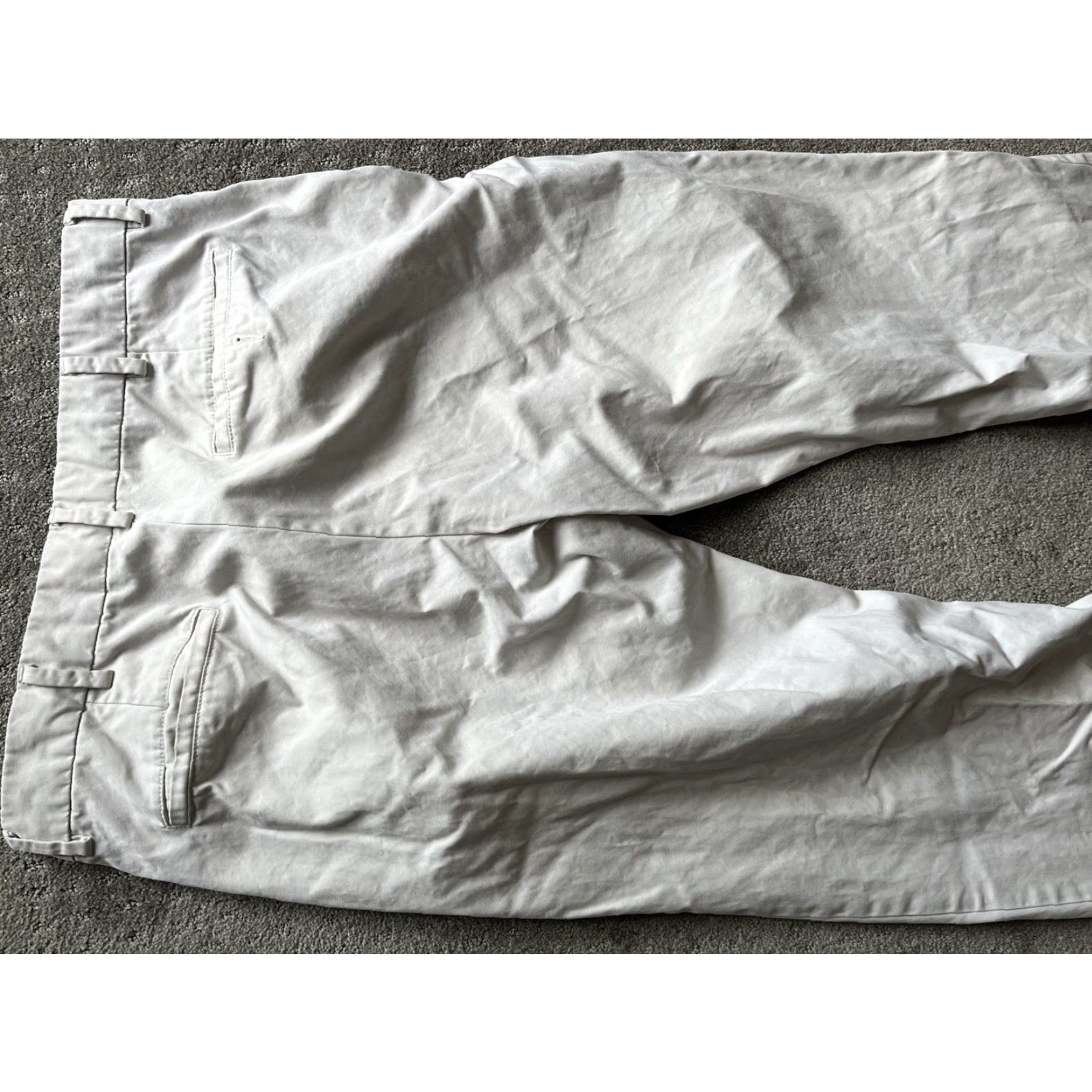 Banana Republic BANANA REPUBLIC Y2K Pants Beige Solid Mens 38x32 Cotton Size US 38 / EU 54 - 4 Thumbnail