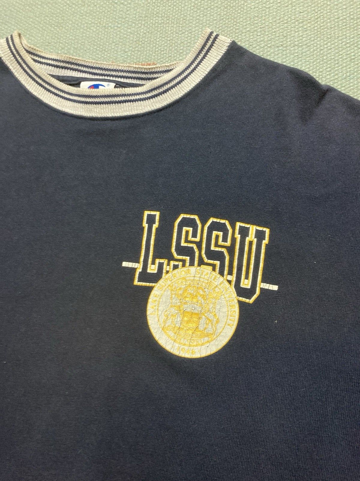 Vintage VTG 90s t shirt Lake Superior state university LSSU lakers L Size US L / EU 52-54 / 3 - 4 Thumbnail