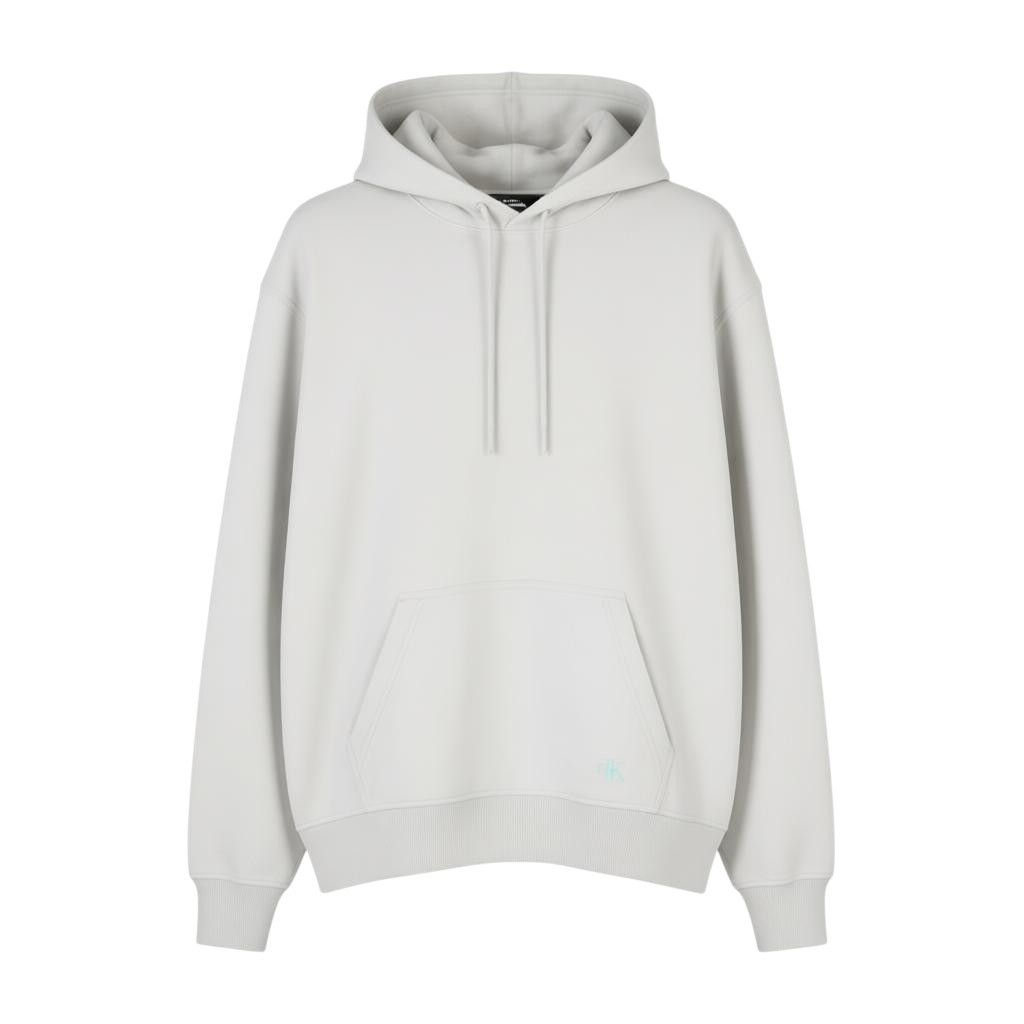 Calvin Klein XL Lunar Rock Grey Back Logo Pullover Hoodie 87445 Size US XL / EU 56 / 4 - 1 Thumbnail
