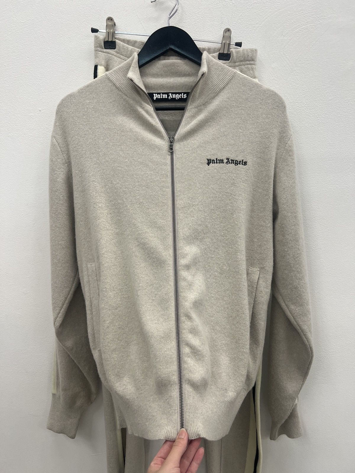 Palm Angels Palm Angels Fw24 Classic Logo Knit Track Jacket and pants Size XS / US 0-2 / IT 36-38 - 2 Thumbnail
