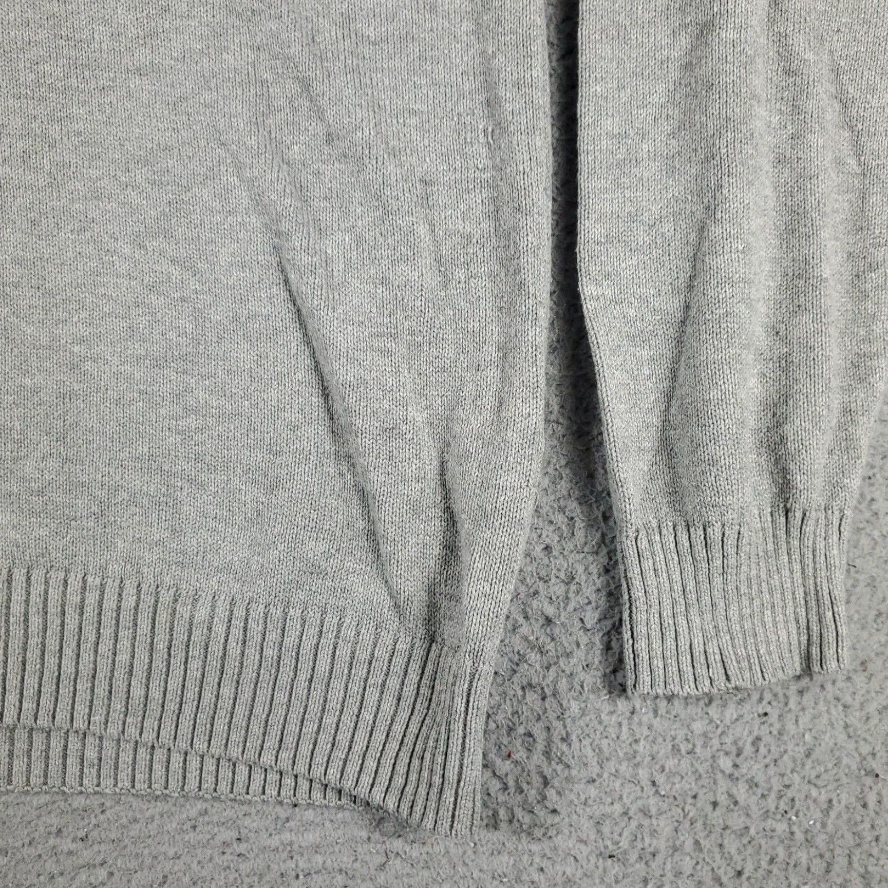 Nautica Nautica Mens Sweater Extra Large XL Gray Casual 1/4 Zip Up Size US XL / EU 56 / 4 - 4 Thumbnail
