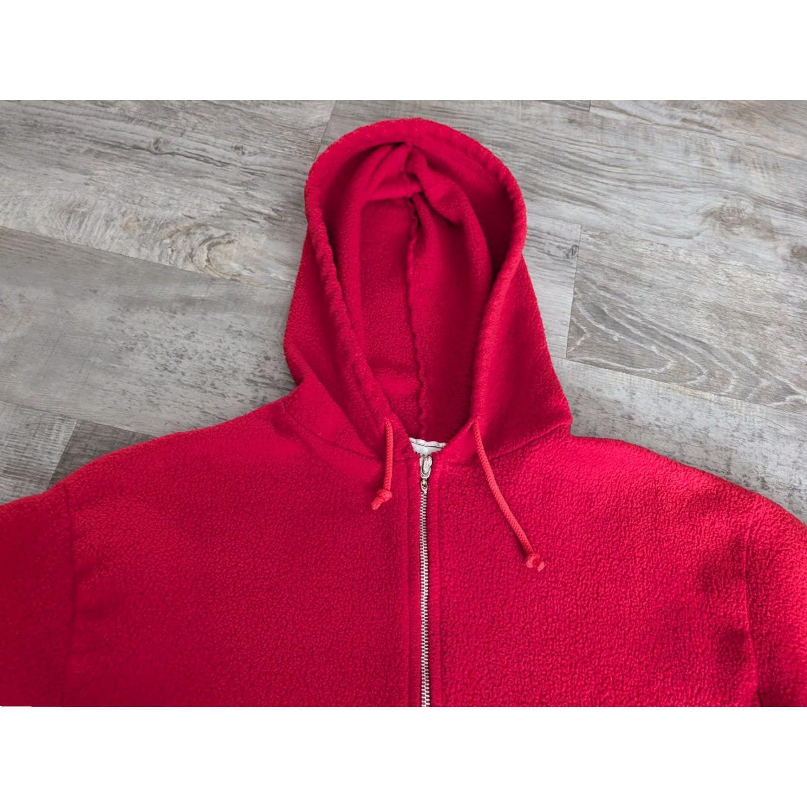 Rainbow VINTAGE In Charge Sweatshirt Shirt Womens Cropped Full Zip Hooded Fleece Red With Rainbow Sides M USA Size M / US 6-8 / IT 42-44 - 5 Thumbnail