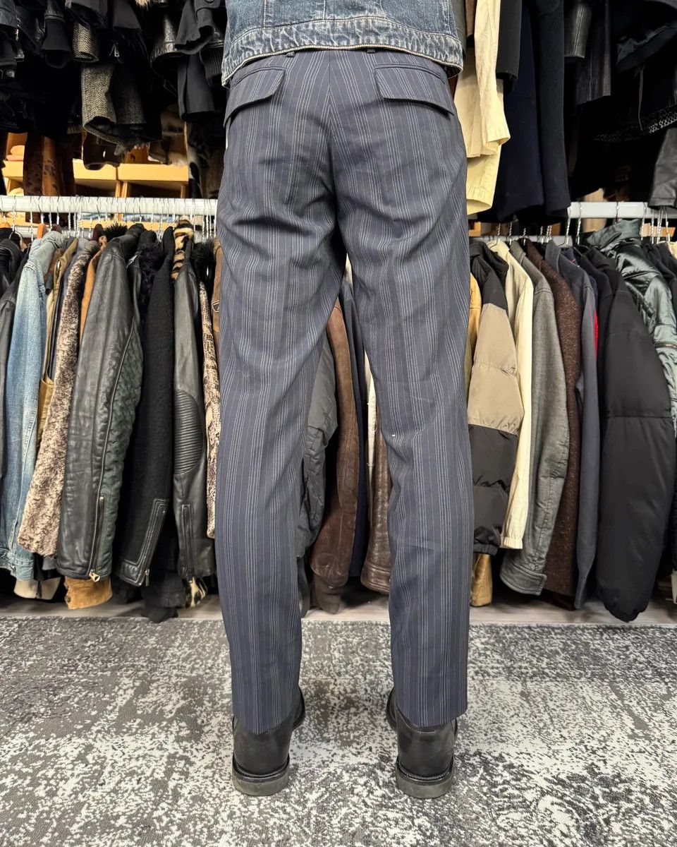Dolce & Gabbana 2000s Dolce & Gabbana Navy Classy Striped Pants Size US 30 / EU 46 - 5 Thumbnail
