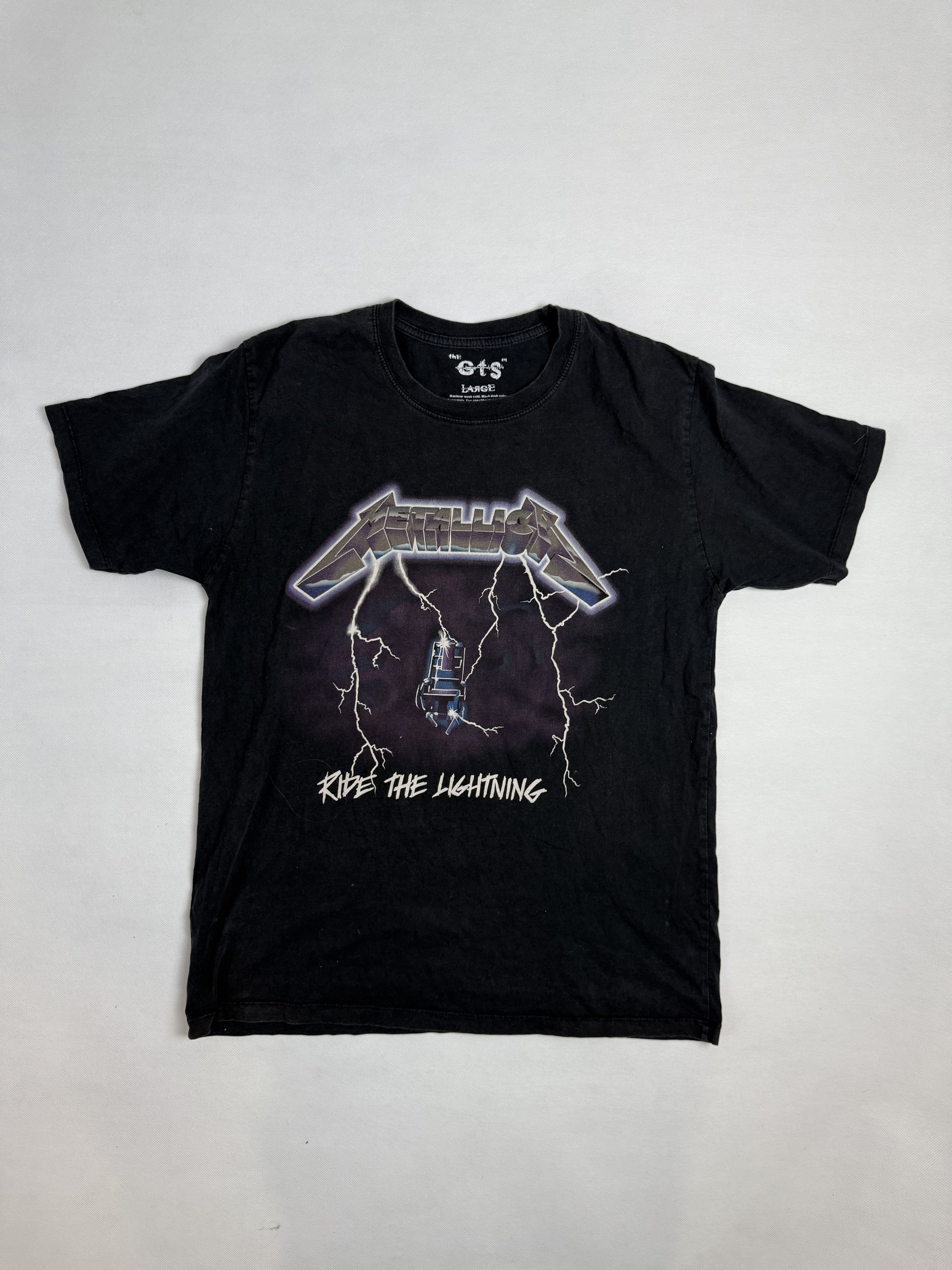 Band Tees × Metallica Vintage Metallica Ride The Lightning 90-s tee T Shirts Size US M / EU 48-50 / 2 - 4 Thumbnail