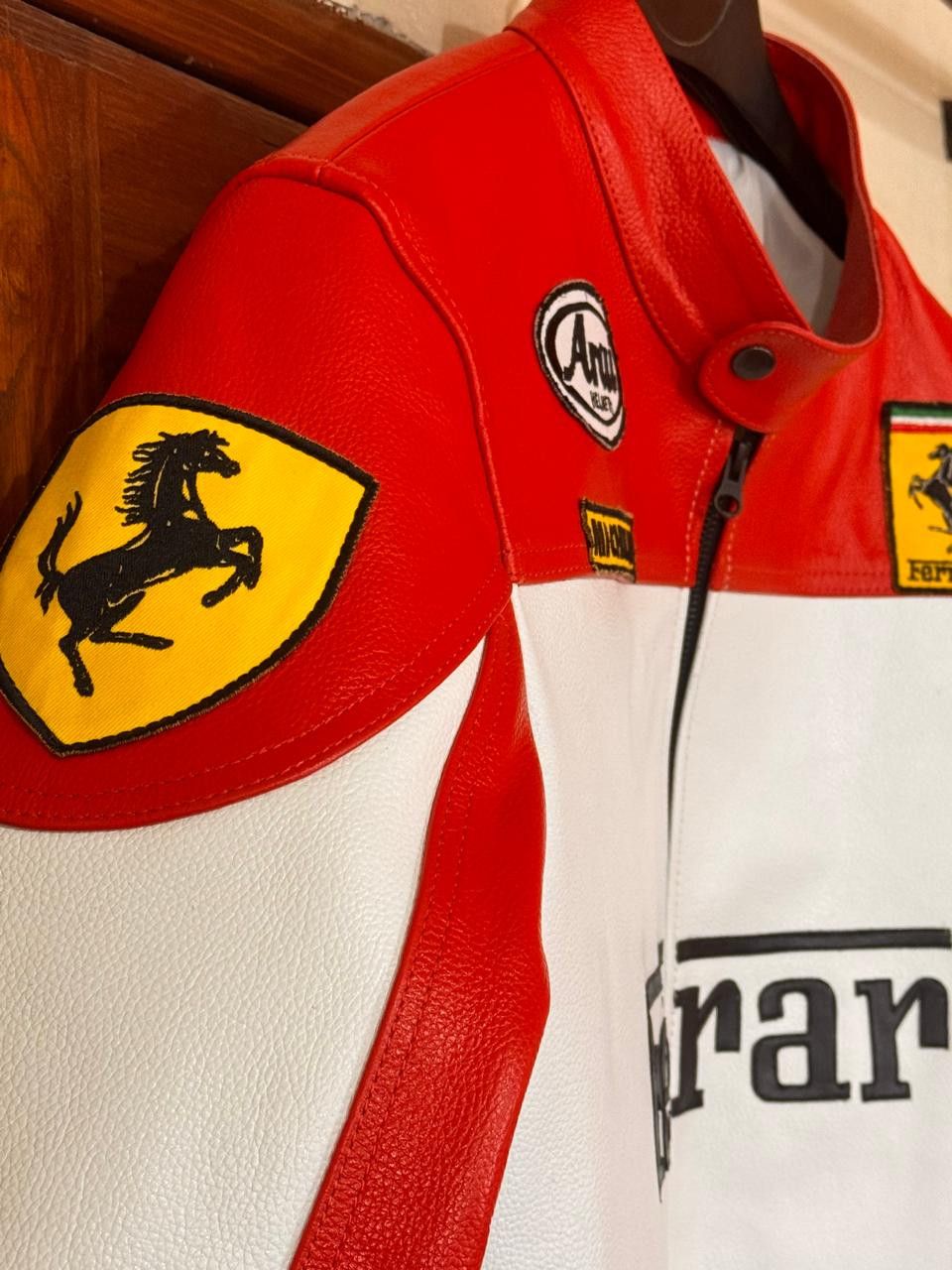 Ferrari × Vintage Vintage Ferrari Leather Jacket Size US L / EU 52-54 / 3 - 3 Thumbnail