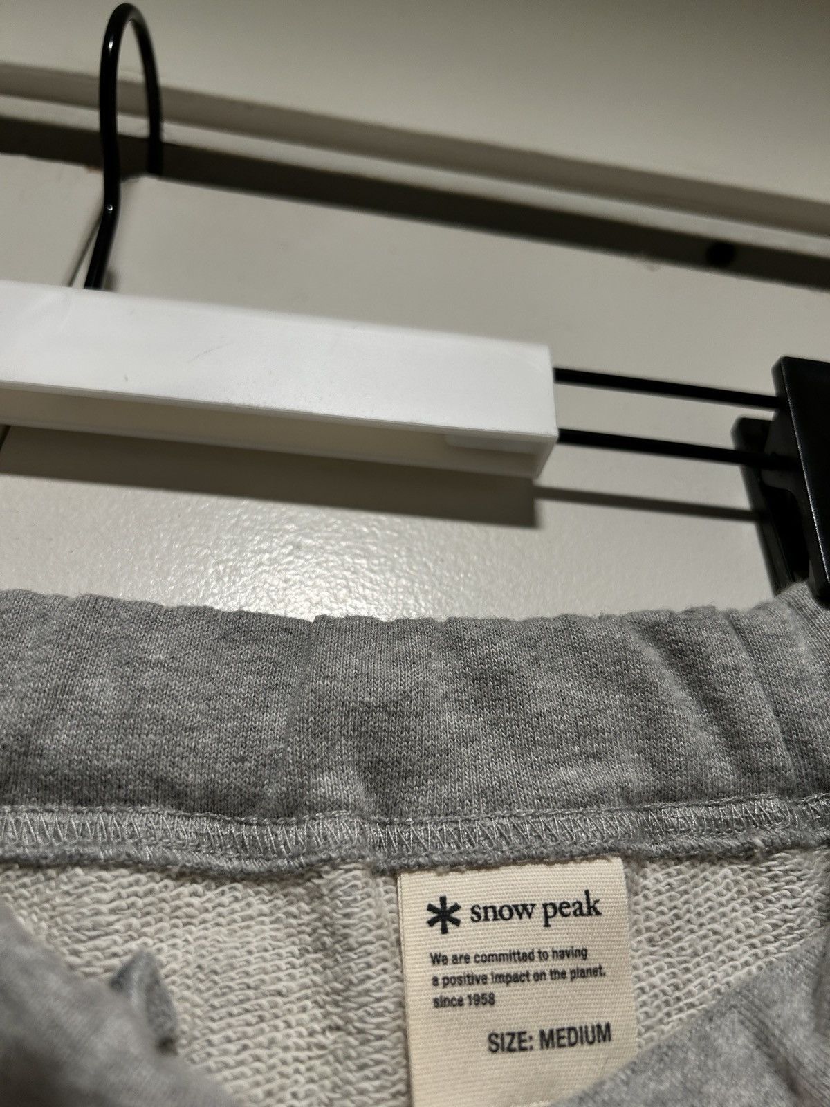 Snow Peak Snow Peak Recycled Cotton Sweatpants size Medium - Grey Size US 32 / EU 48 - 5 Thumbnail