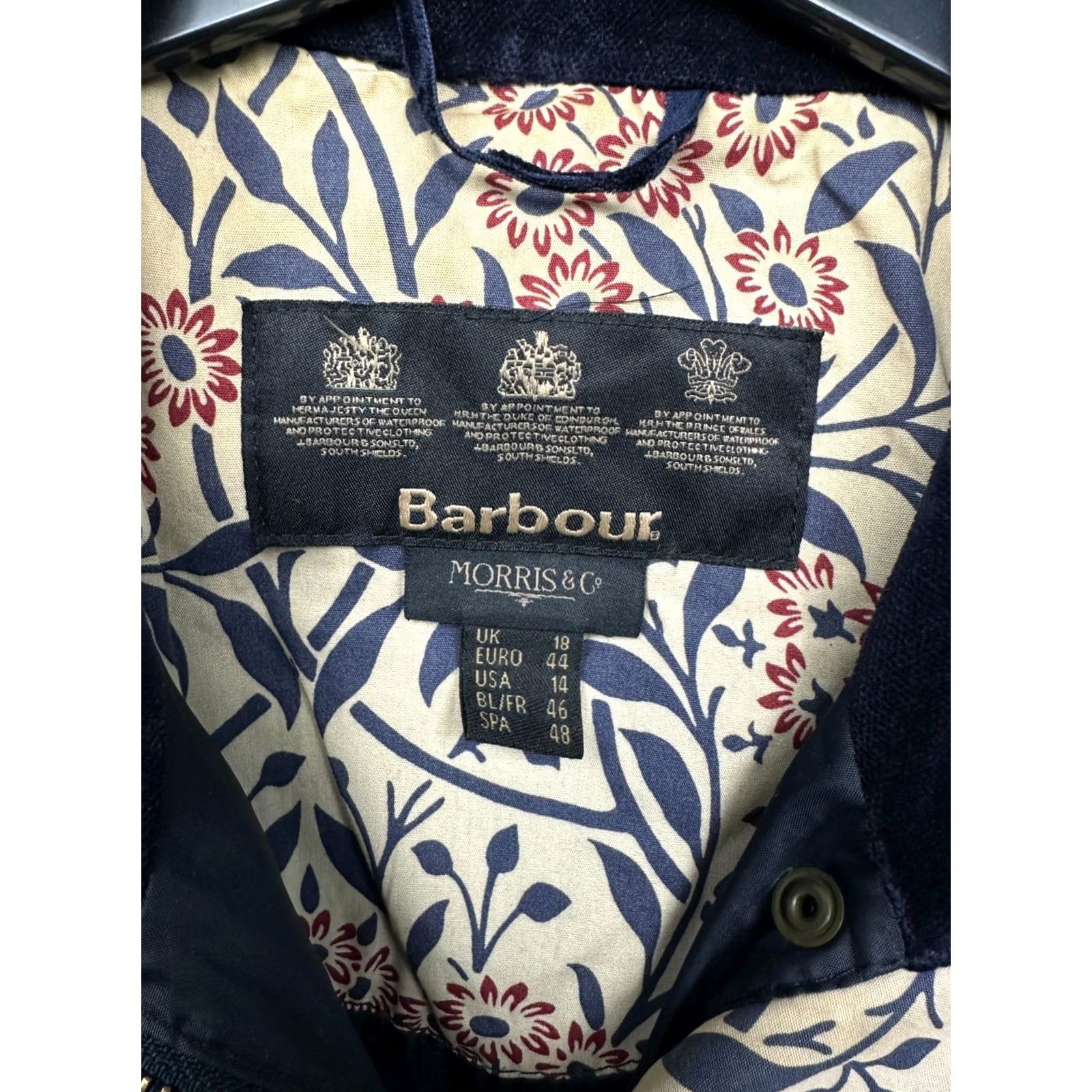 Barbour Barbour Jacket Womens Emma Wax Waxed Morris & Co Size UK 18 XL Multicolor Waxed Jacket Womens XL Barbour Size XL / US 12-14 / IT 48-50 - 3 Thumbnail