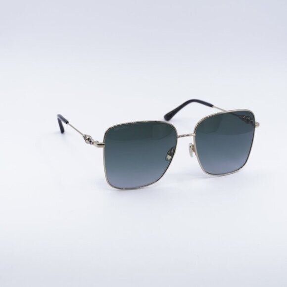 Jimmy Choo Jimmy Choo HESTER/S 02M2 9O Sunglasses Black Gold Square Size ONE SIZE - 6 Thumbnail
