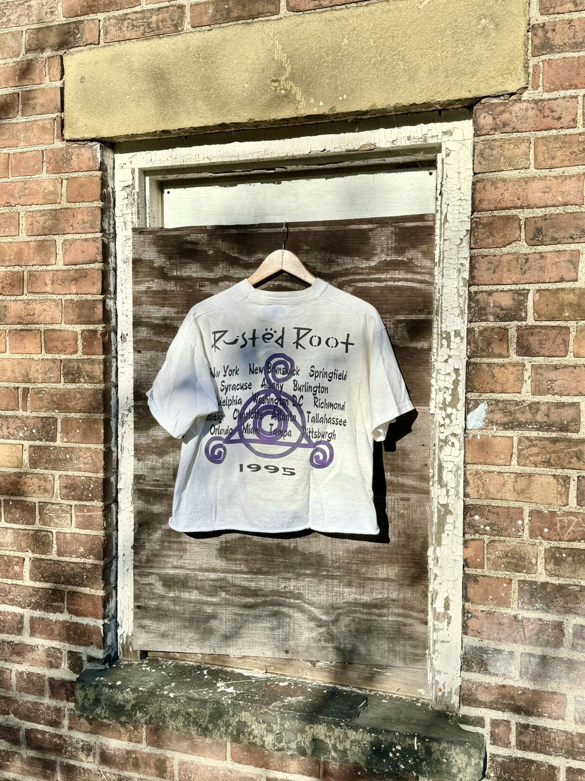 Band Tees × Vintage 1995 Rusted Root Crop 90's Vintage Rock Band Tour T-Shirt Size US XL / EU 56 / 4 - 2 Thumbnail