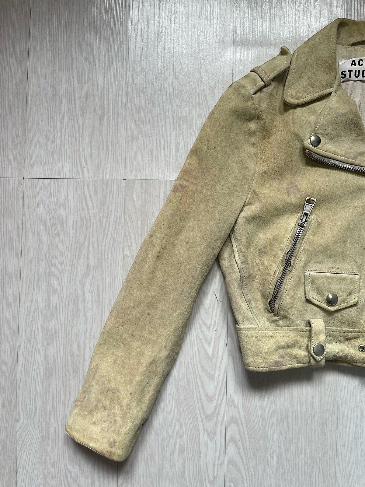 Acne Studios ACNE STUDIOS Suede Biker Jacket Size S / US 4 / IT 40 - 2 Thumbnail