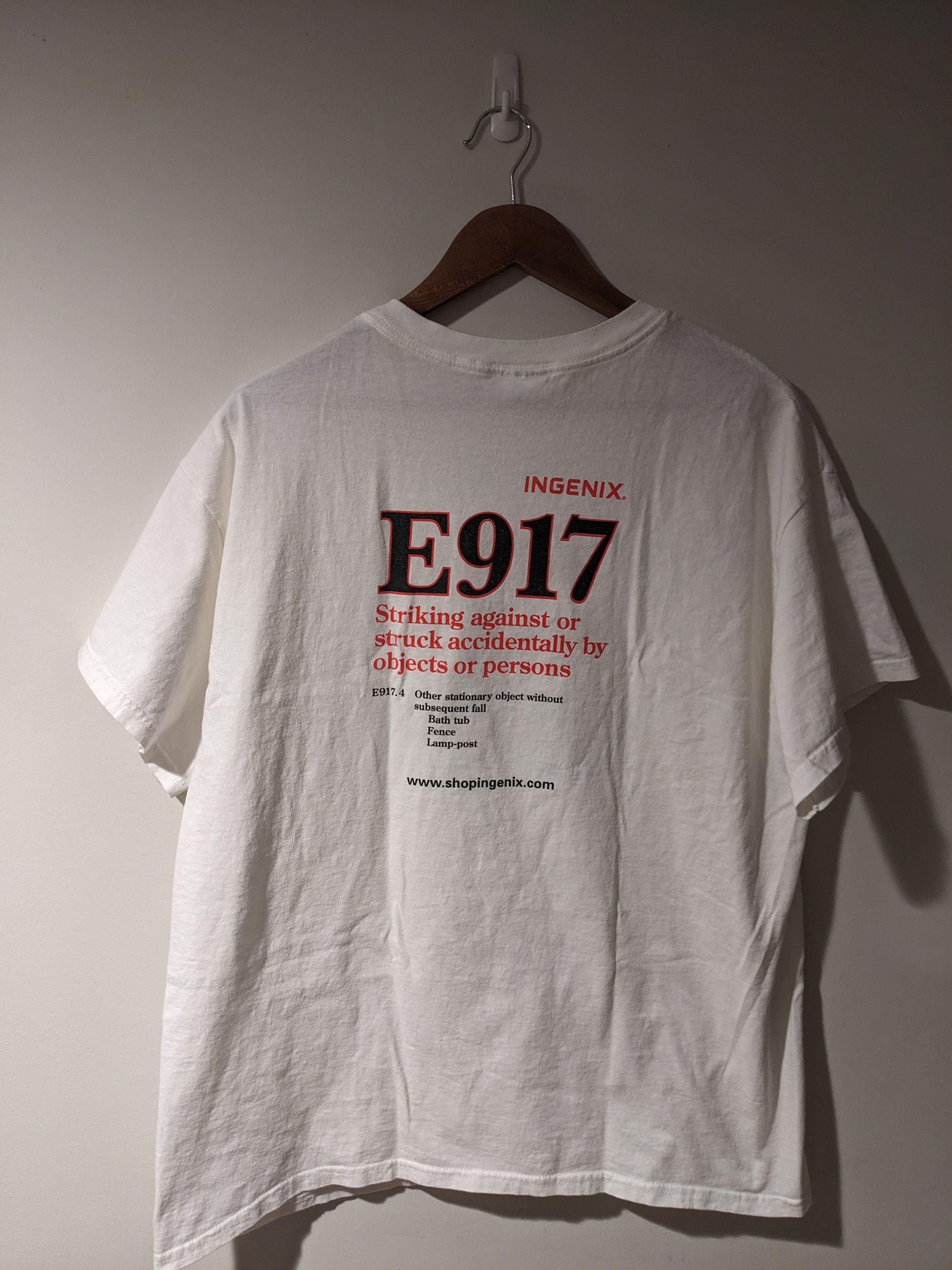 Vintage Vintage 90s Ingenix Striking Against Humor Funny T-Shirt Size US XL / EU 56 / 4 - 4 Thumbnail