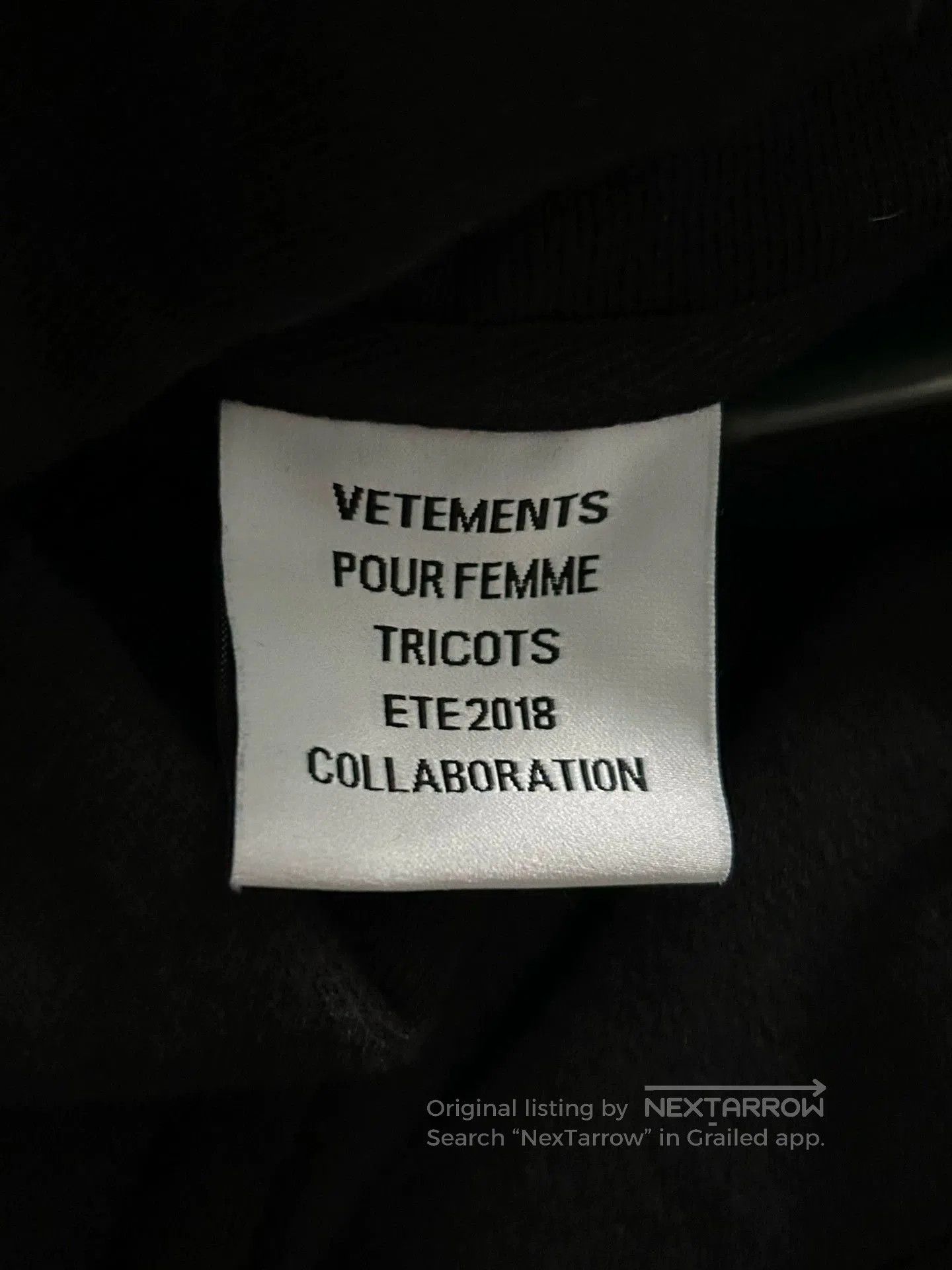Vetements vetements hooded sweatshirt with French flag embroidery. Size US XS / EU 42 / 0 - 4 Thumbnail