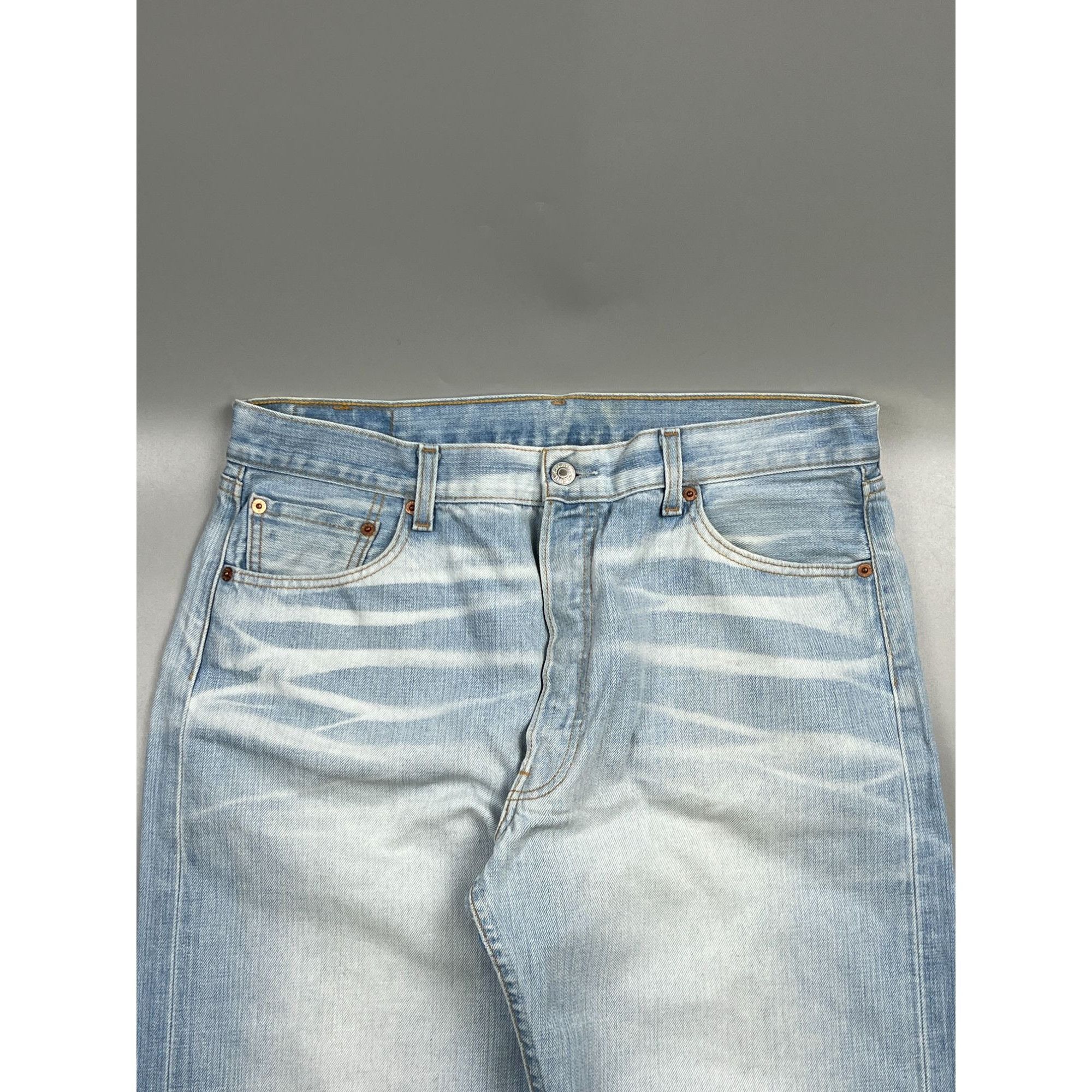 Levi's Levi’s 501 Acid Light Wash Denim Jeans Pants (Y0897) Size US 36 / EU 52 - 3 Thumbnail
